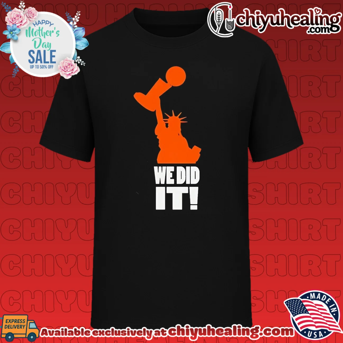 New York Knicks 2026 Champions We Did It Statue of Liberty Trophy