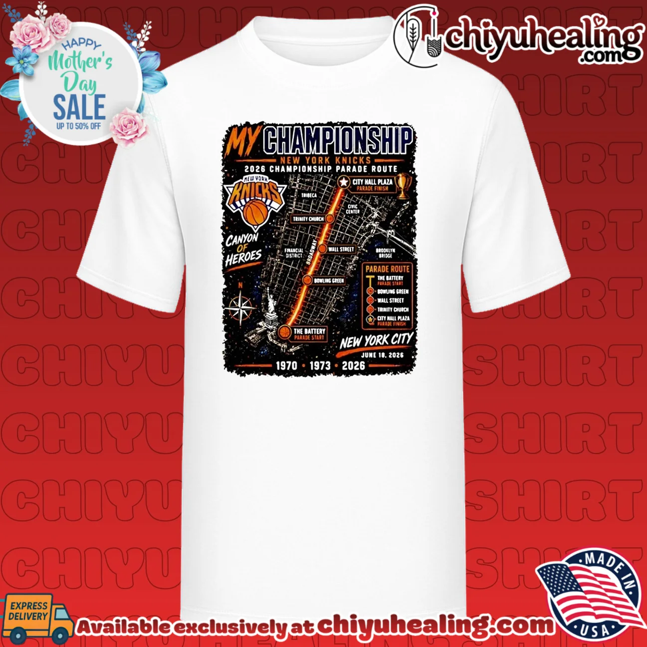New York Knicks 2026 championship parade route canyon of heroes