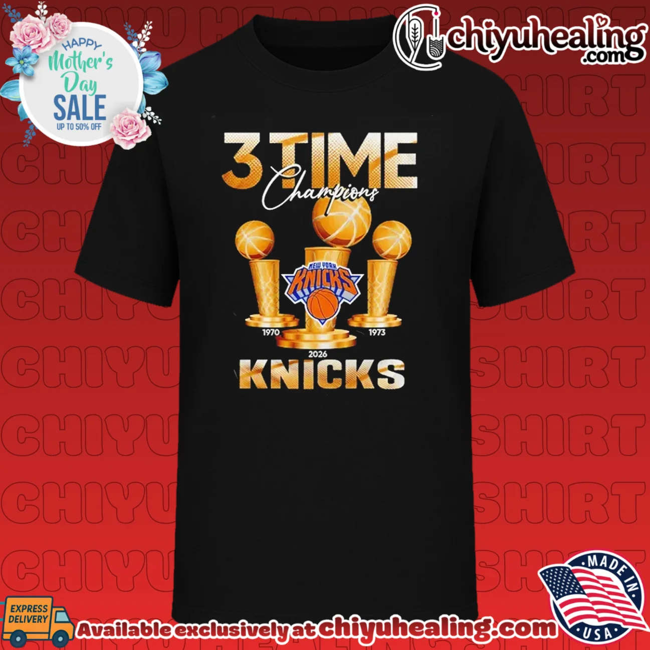 New York Knicks 2026 NBA Champions 3-Time Champions