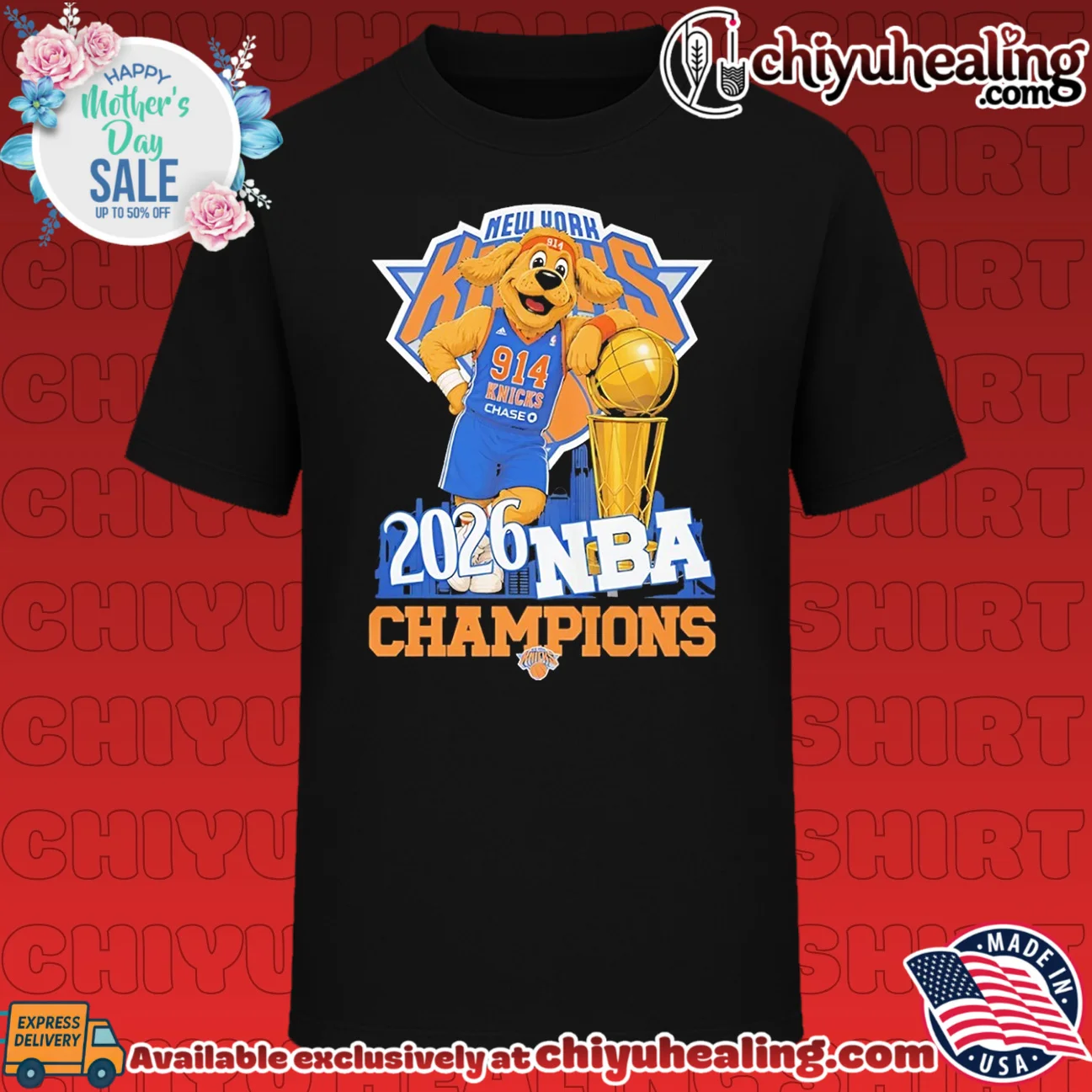 New York Knicks 2026 NBA Champions mascot team logo