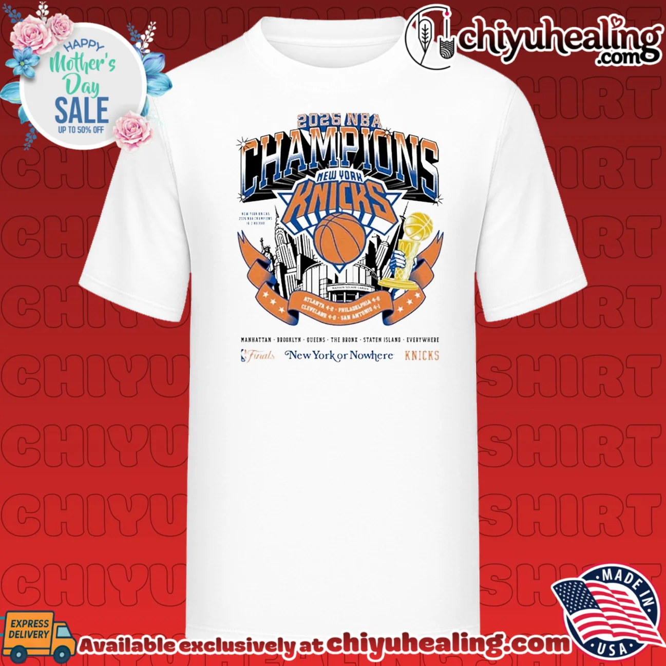 New York Knicks 2026 NBA Champions New York Or Nowhere