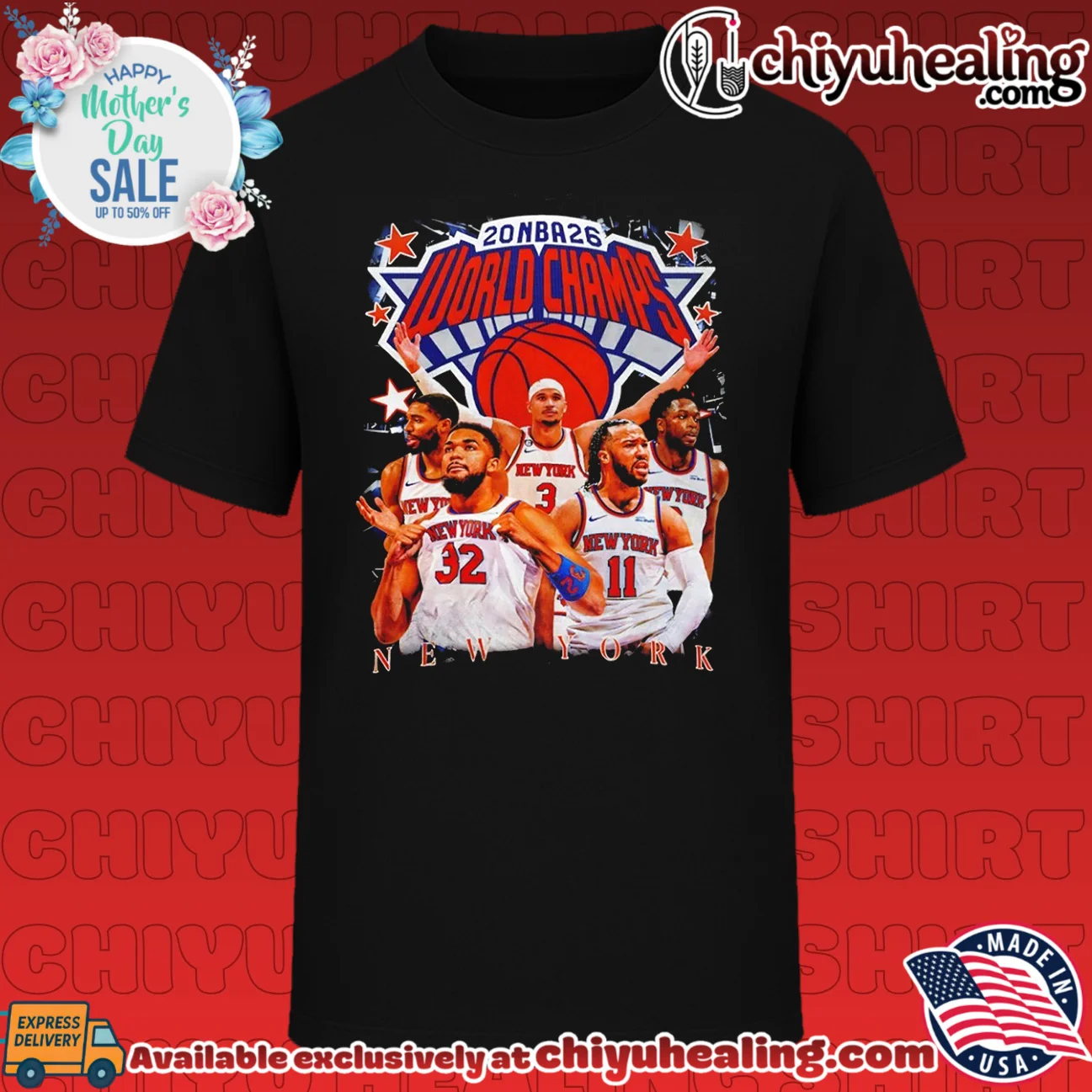 New York Knicks 2026 NBA Champions Team collage