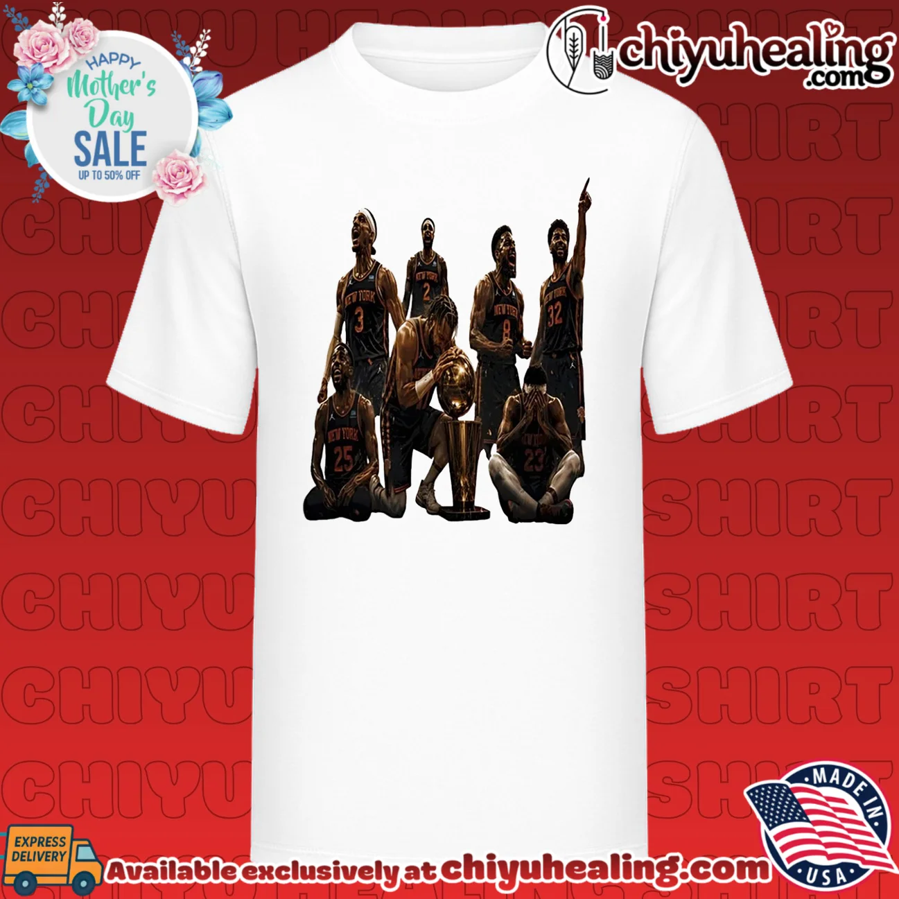 New York Knicks 2026 NBA Championship trophy graphic shirt & hoodie
