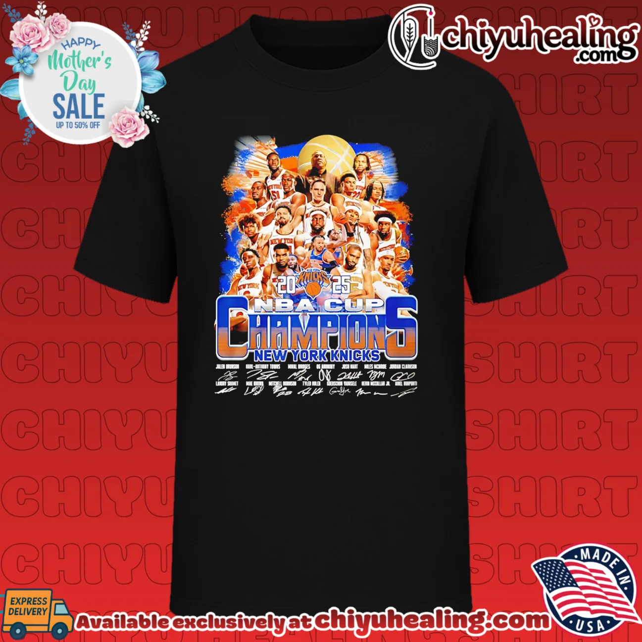 New York Knicks 2026 NBA Cup Champions signatures