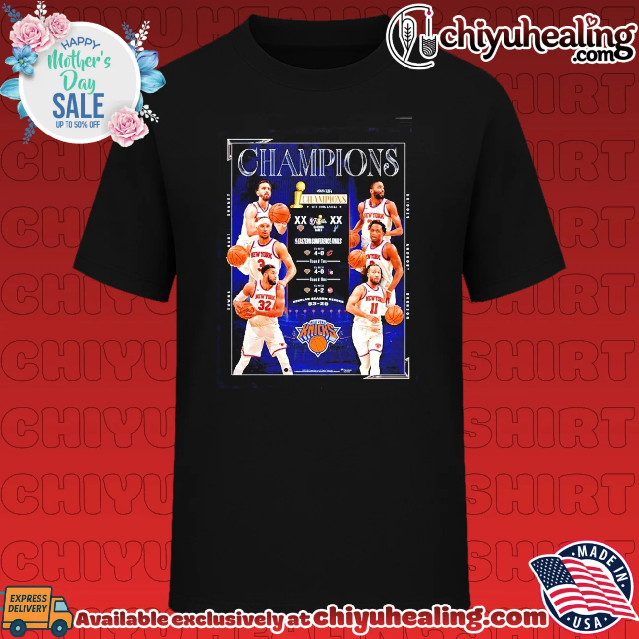 New York Knicks 2026 NBA Finals Champions Framed player