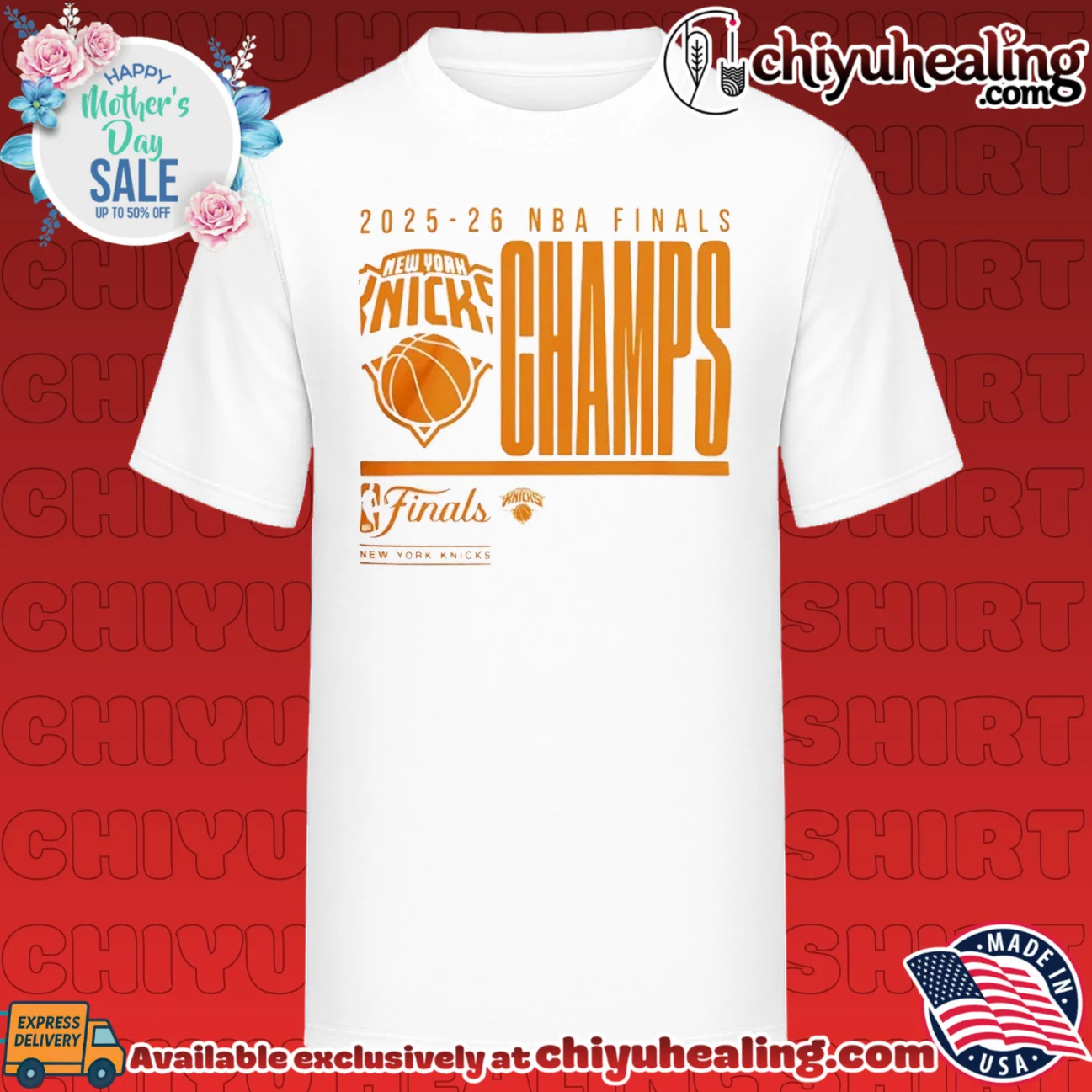 New York Knicks 2026 NBA Finals Champions Graphic Logo
