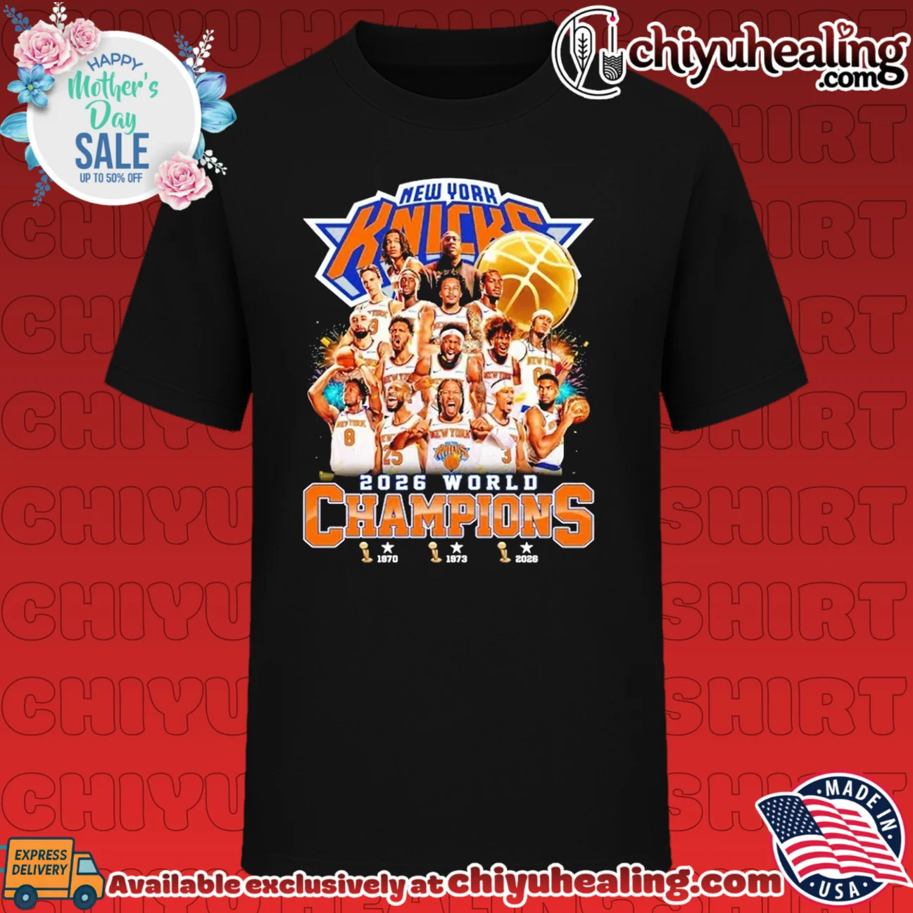 New York Knicks 2026 World Champions all team 3 Time
