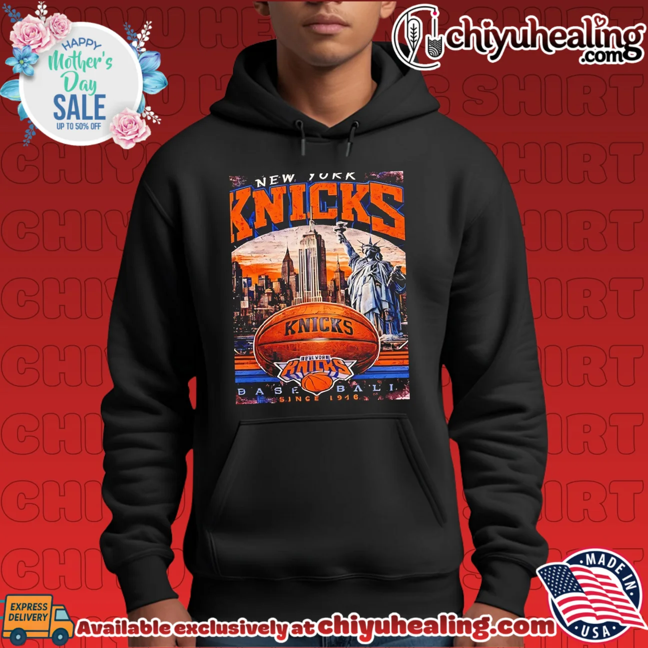 New York Knicks Baseball since 1946 NY City background vintage shirt & hoodie New York Knicks Baseball since 1946 NY City background vintage shirt & hoodie