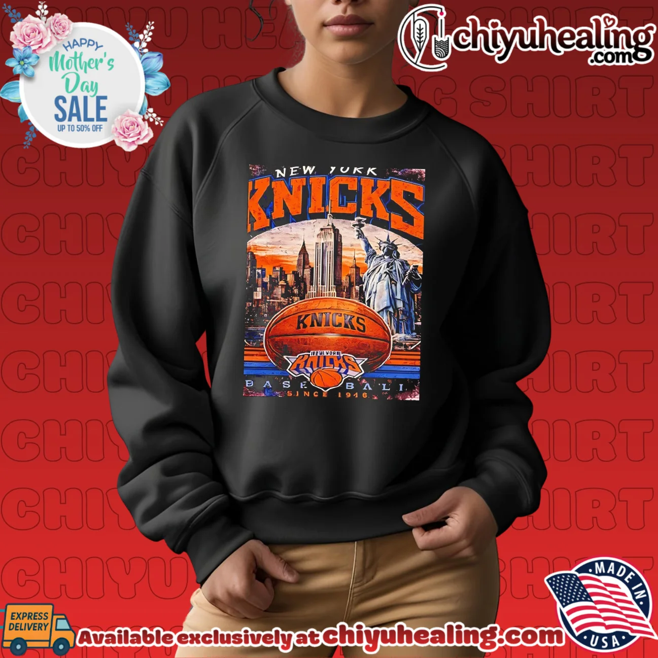 New York Knicks Baseball since 1946 NY City background vintage shirt & hoodie New York Knicks Baseball since 1946 NY City background vintage shirt & hoodie