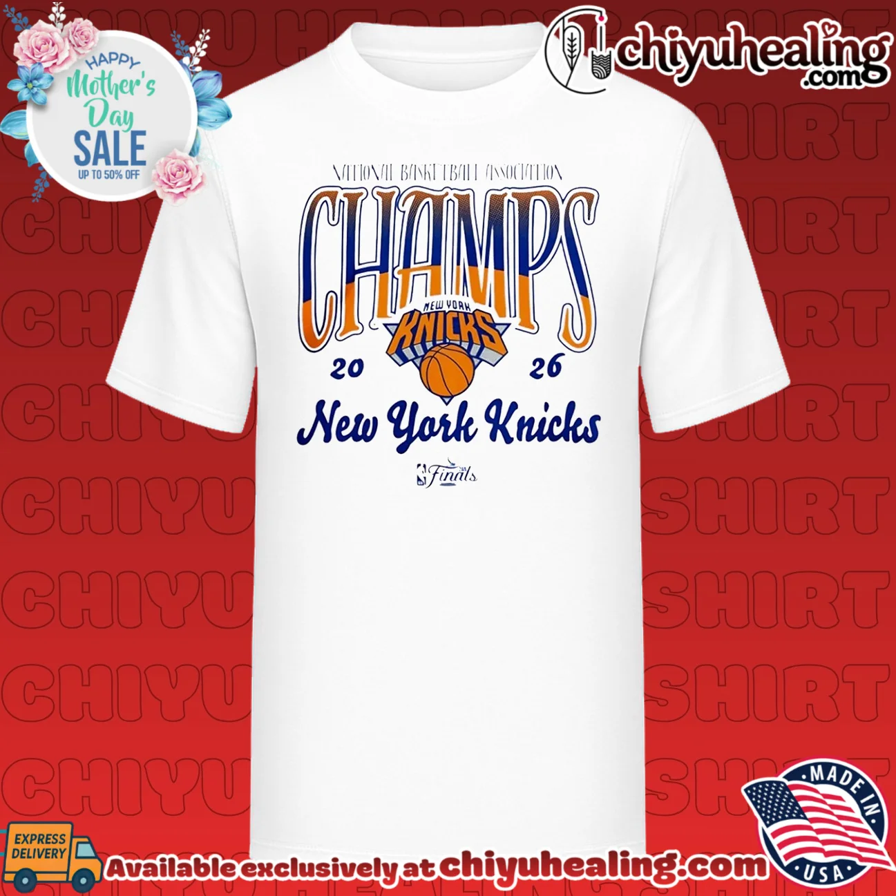 New York Knicks Basketball 2026 Nba Finals Champions Logo