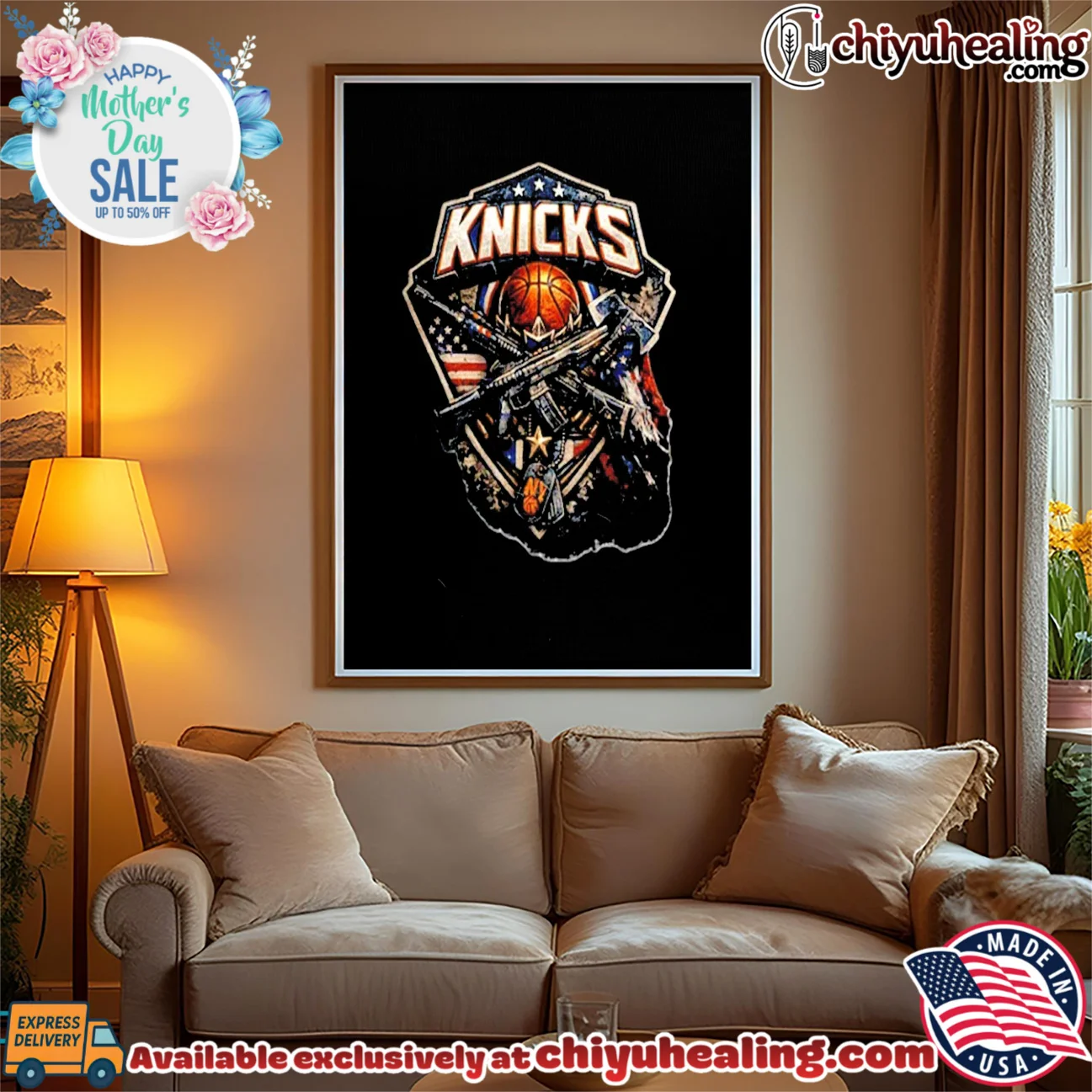 New York Knicks basketball and rifles illustration custom shirt & hoodie - Urban Fashion New York Knicks basketball and rifles illustration