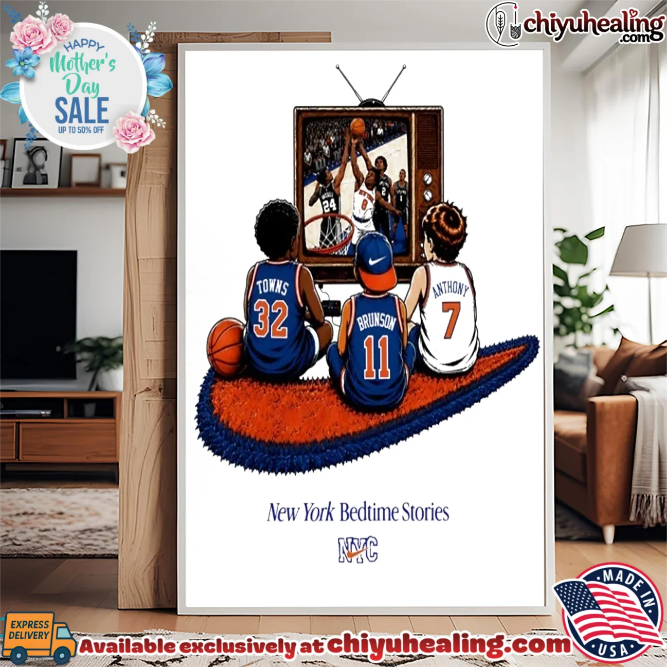 New York Knicks Bedtime Stories with Towns Brunson and Anthony shirt & hoodie New York Knicks Bedtime Stories with Towns Brunson and Anthony shirt & hoodie