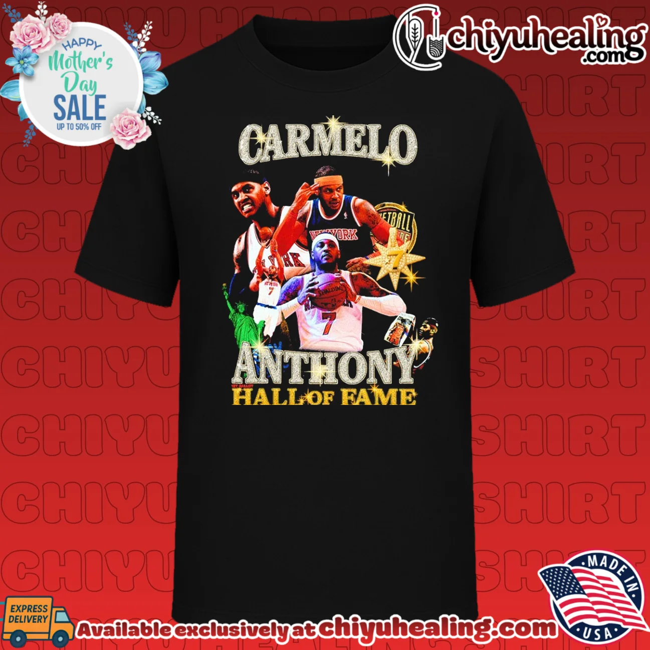 New York Knicks Carmelo Anthoney hall of fame bootleg style