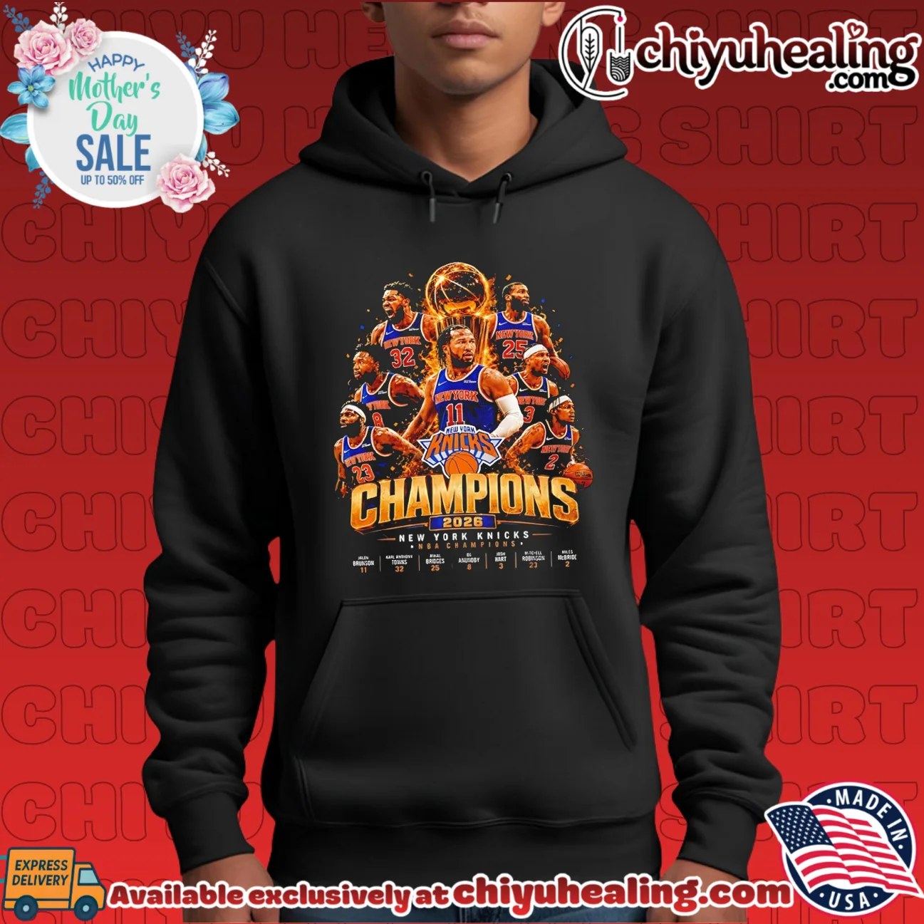 New York Knicks Champions 2026 team collage illustration signature shirt & hoodie | Aesthetic Apparel New York Knicks Champions 2026 team collage illustration signature shirt & hoodie | Aesthetic Apparel