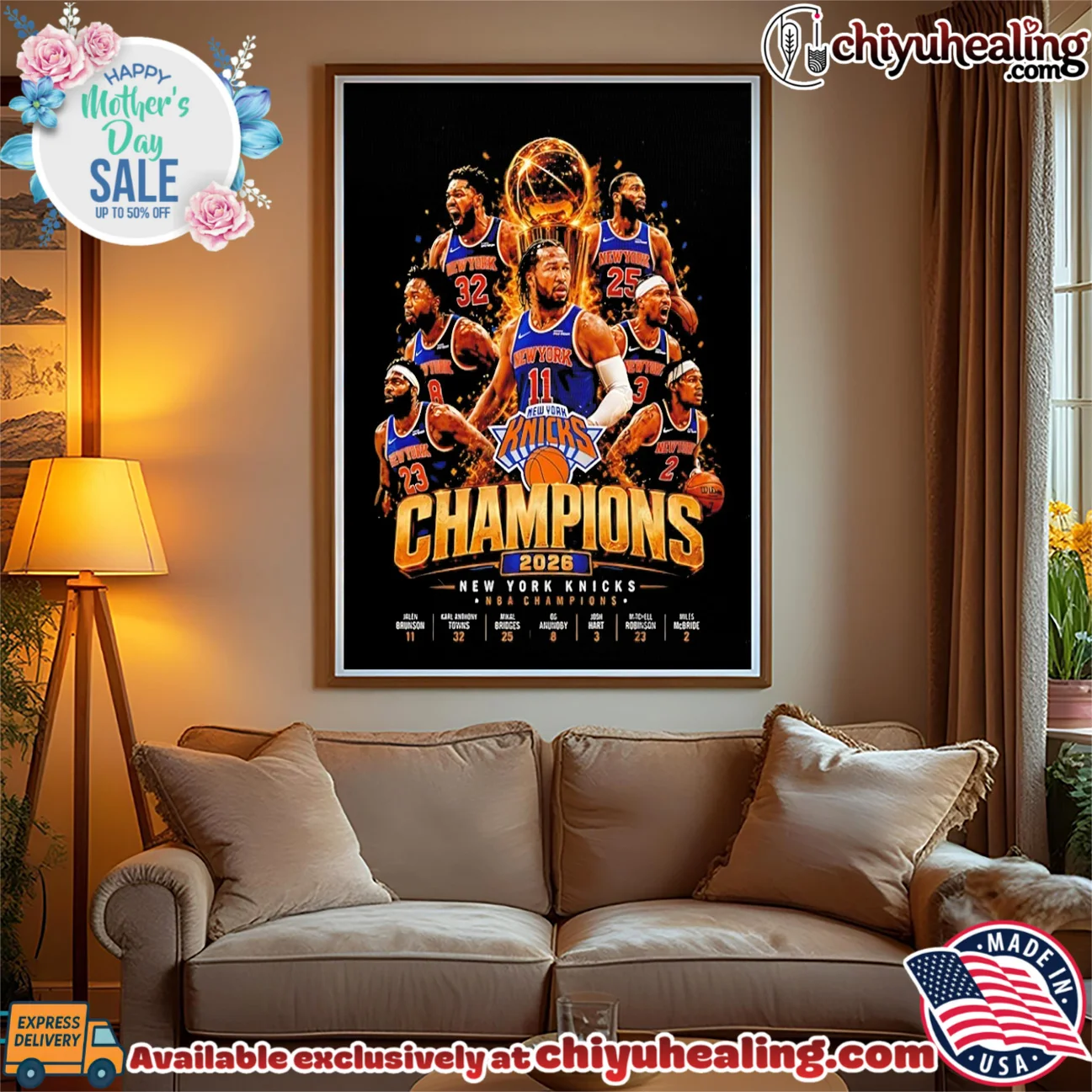 New York Knicks Champions 2026 team collage illustration signature shirt & hoodie | Aesthetic Apparel New York Knicks Champions 2026 team collage illustration