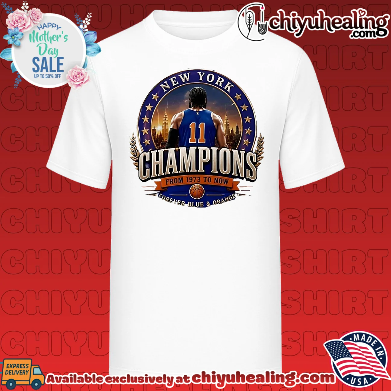 New York Knicks Champions from 1973 to now forever blue and orange