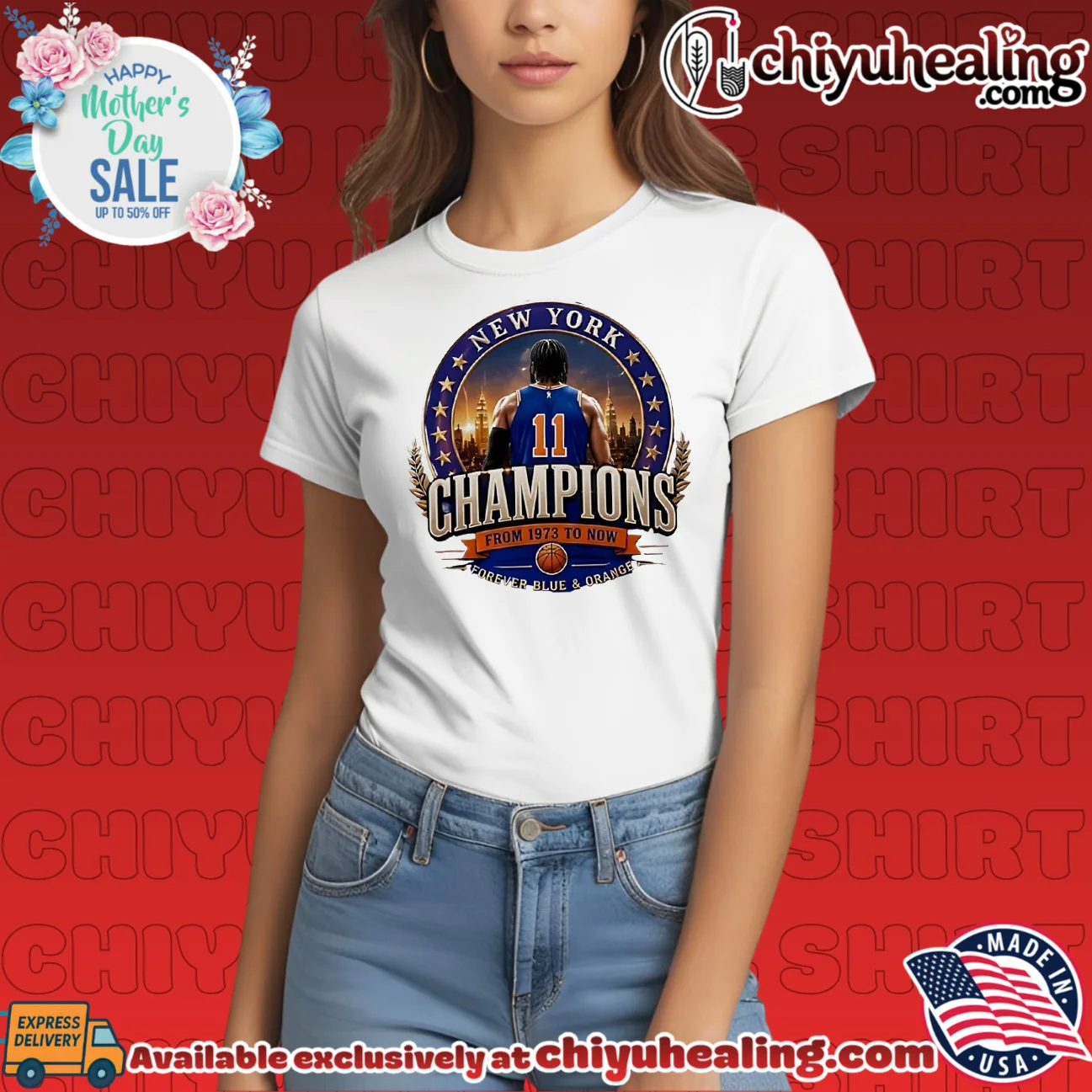 New York Knicks Champions from 1973 to now forever blue and orange retro shirt & hoodie | Iconic Look New York Knicks Champions from 1973 to now forever blue and orange