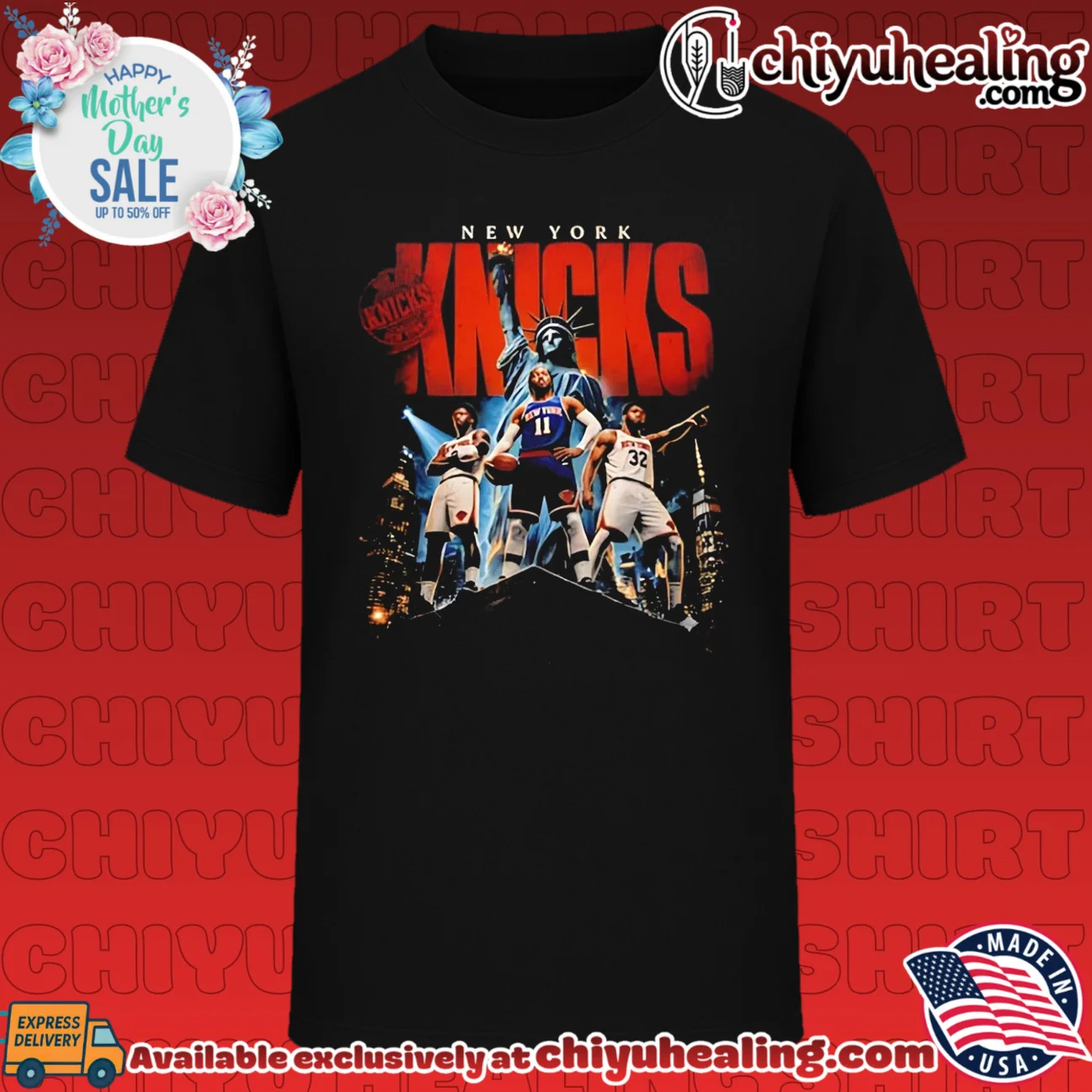 New York Knicks Champions standing pose