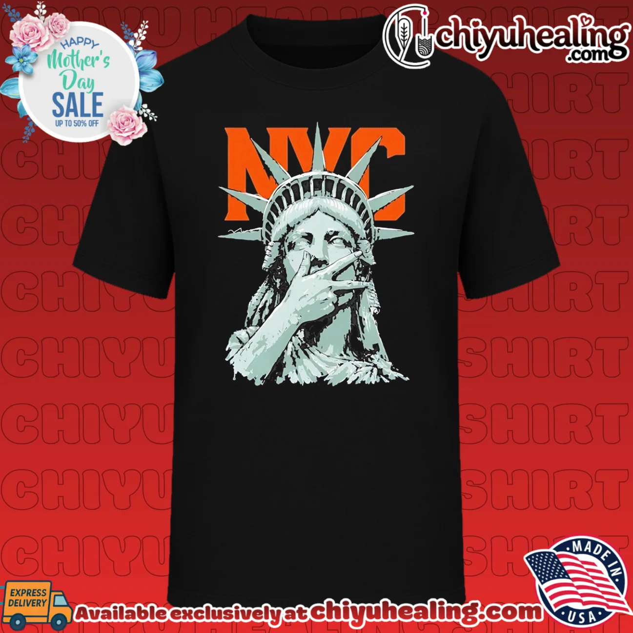 New York Knicks City Statue of Liberty Brunson hand gesture graphic
