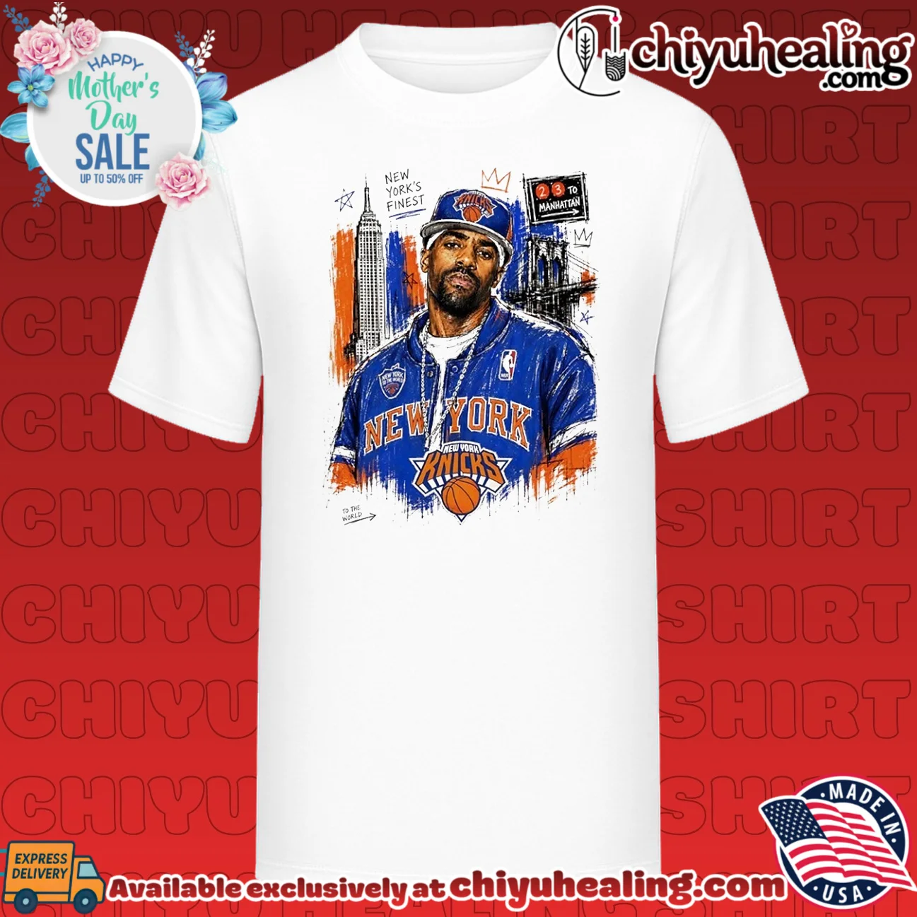 New York Knicks digital art retro