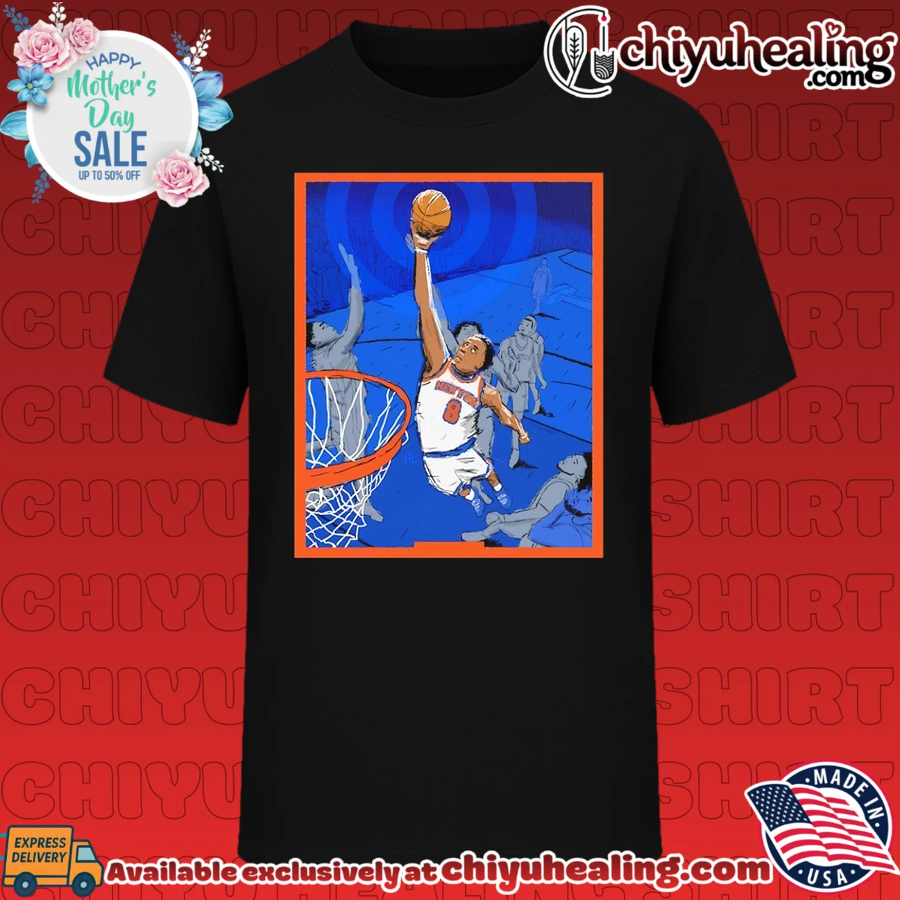 New York Knicks dunking ball moment highlighted comic style
