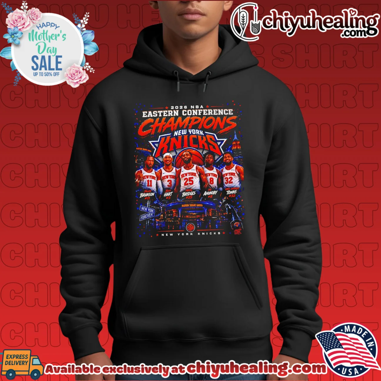 New York Knicks Eastern Conference Champions 2026 art graphic iconic shirt & hoodie - Urban Fashion New York Knicks Eastern Conference Champions 2026 art graphic iconic shirt & hoodie - Urban Fashion