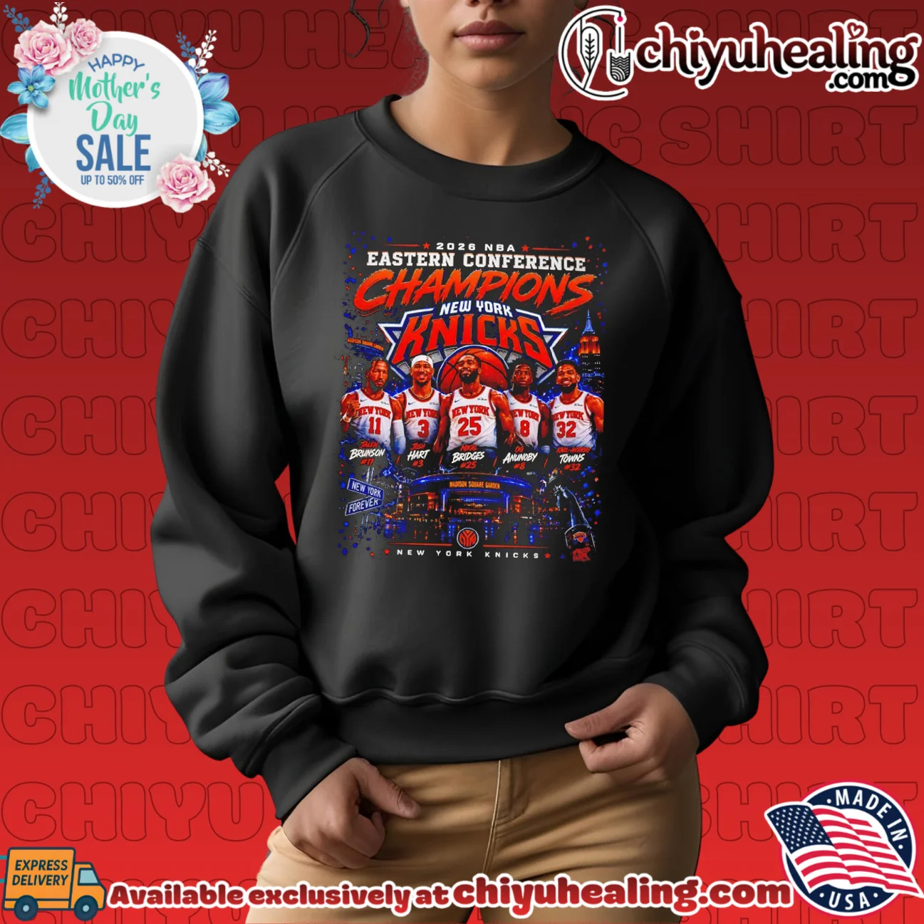 New York Knicks Eastern Conference Champions 2026 art graphic iconic shirt & hoodie - Urban Fashion New York Knicks Eastern Conference Champions 2026 art graphic