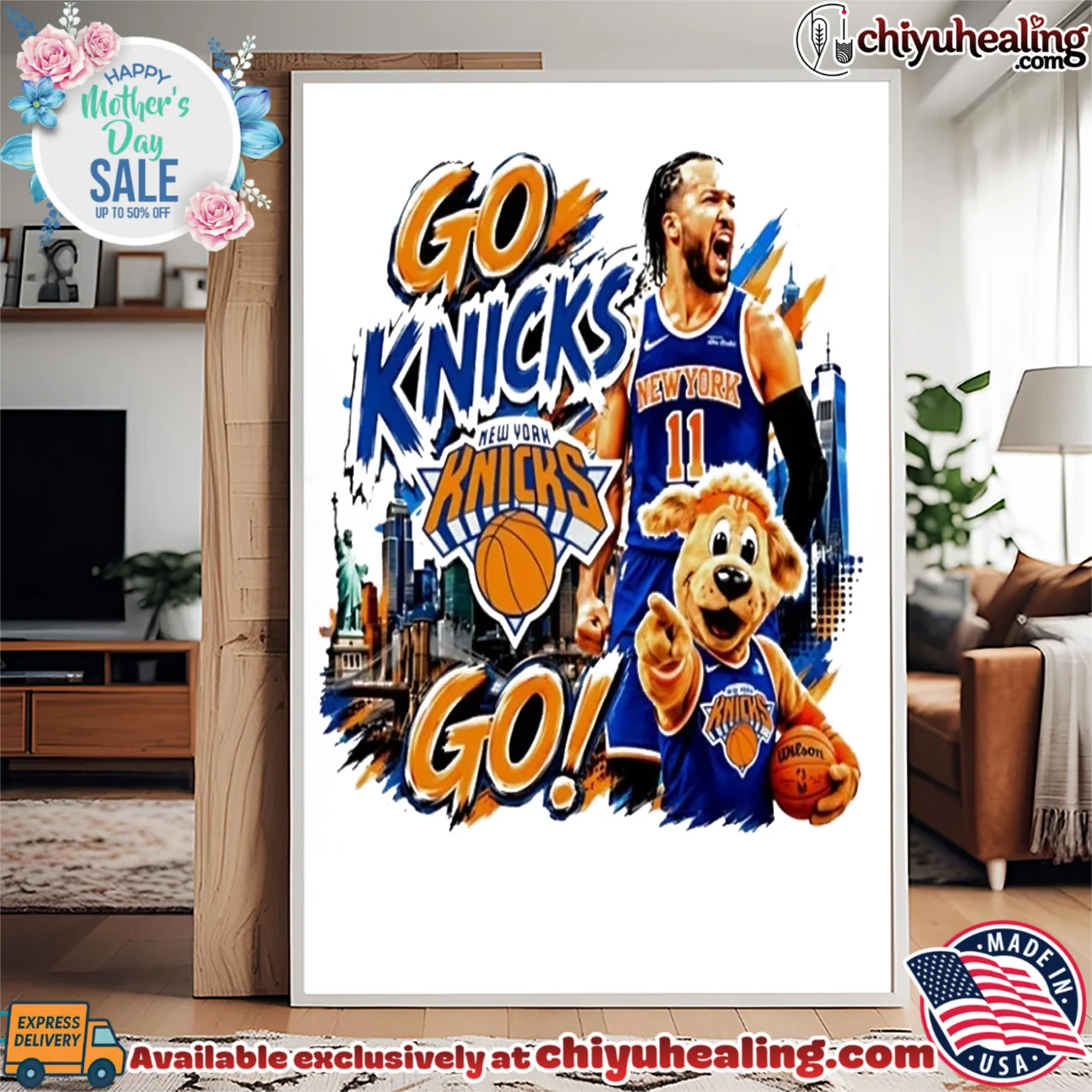 New York Knicks Go Knicks Jalen Brunson graphic statement shirt & hoodie - Perfect Fan Gift New York Knicks Go Knicks Jalen Brunson graphic