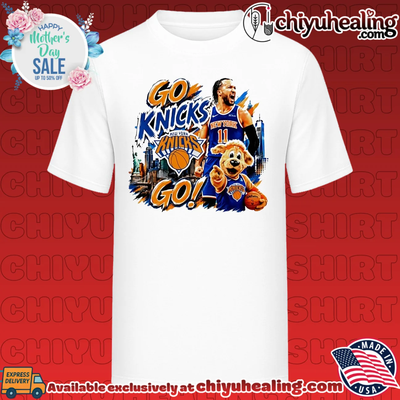 New York Knicks Go Knicks Jalen Brunson graphic