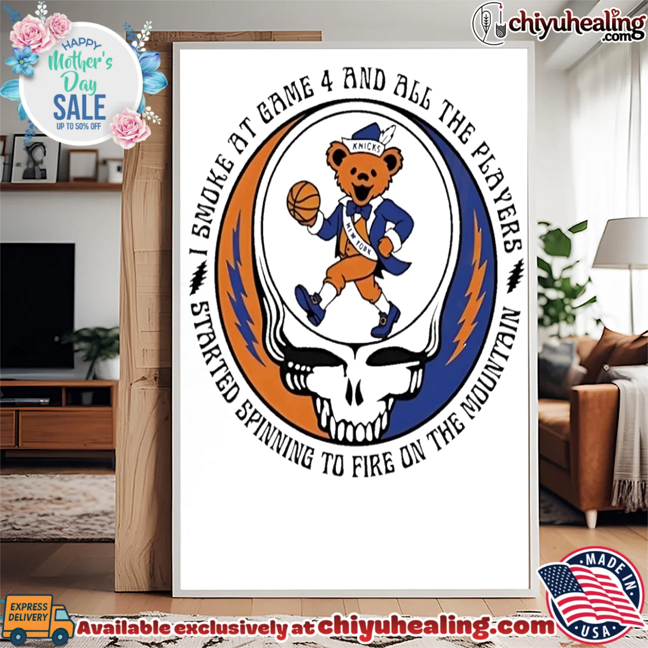 New York Knicks Grateful Dead's skull and mascot classic shirt & hoodie | Iconic Look New York Knicks Grateful Dead's skull and mascot