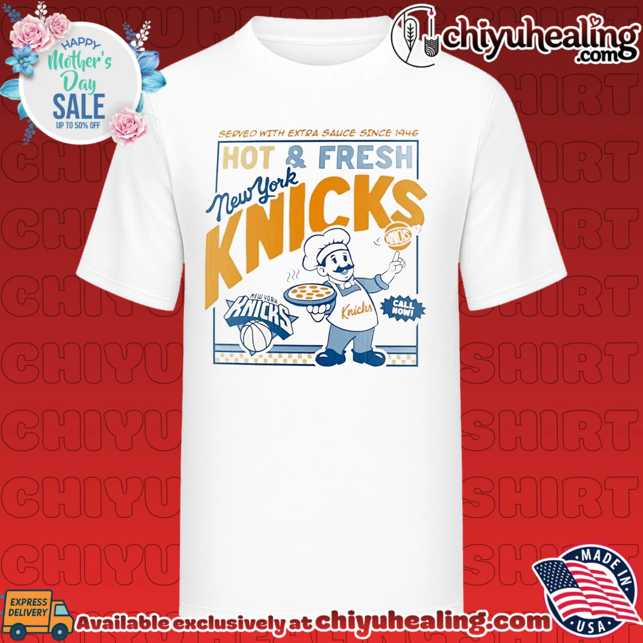 New York Knicks Hot and Fresh Served with extra sauce since 1946
