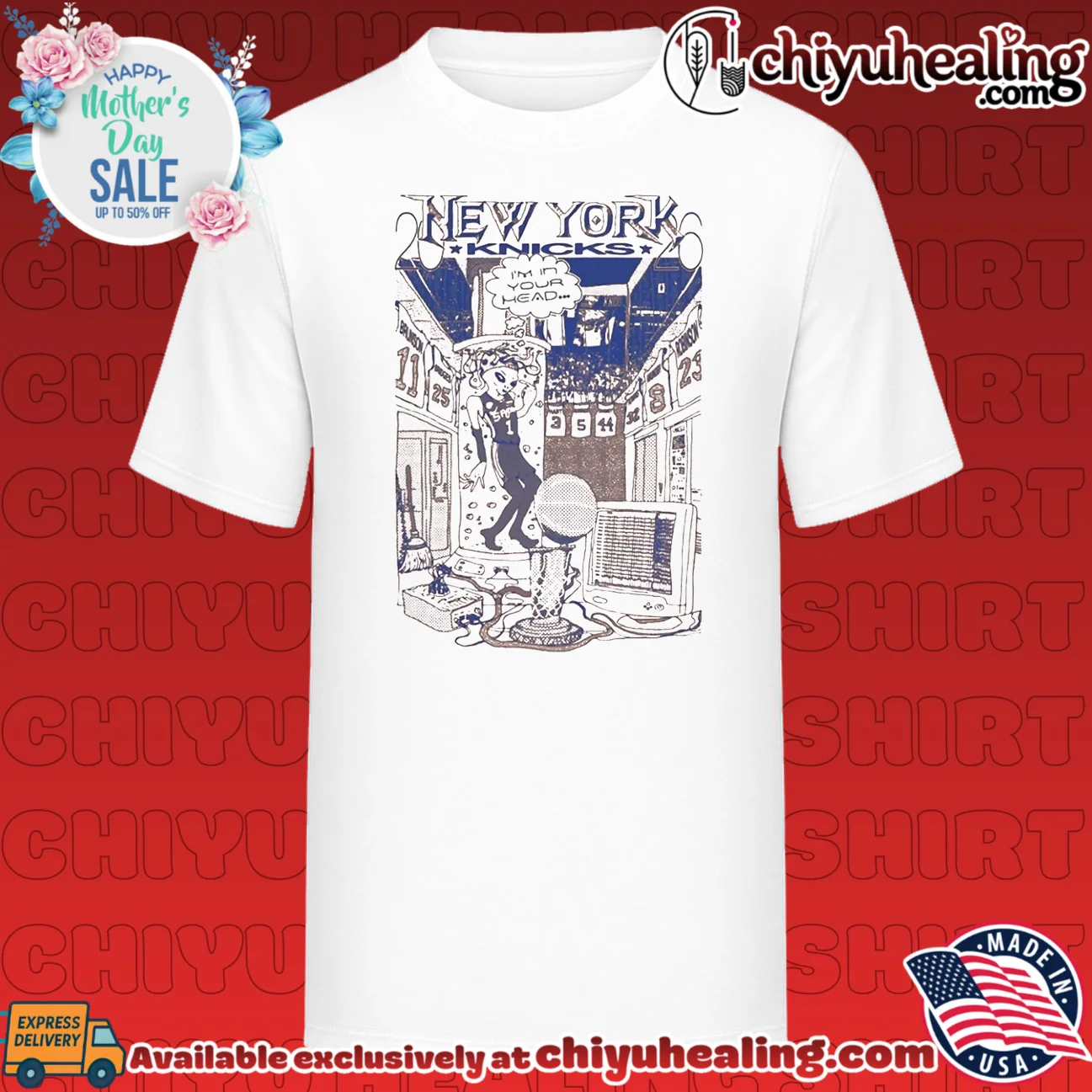 New York Knicks I'm in Your Head Alien Graphic