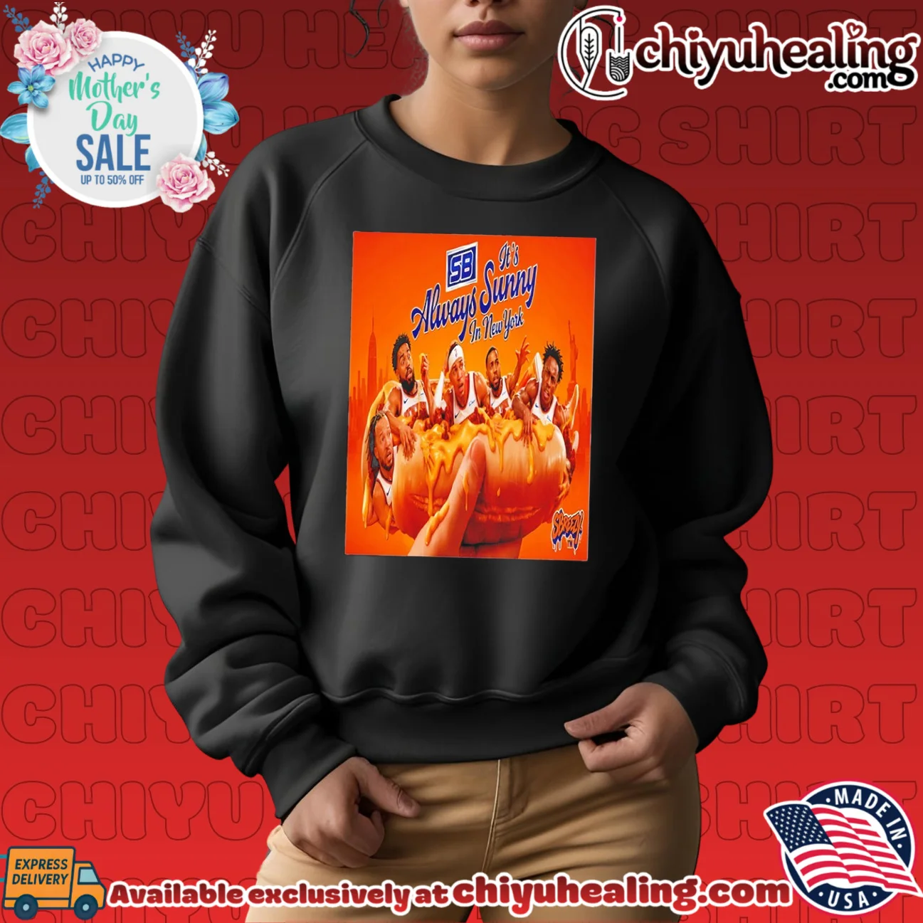 New York Knicks it's always sunny in New York shirt authentic shirt & hoodie | Limited Stock Edition New York Knicks it's always sunny in New York shirt