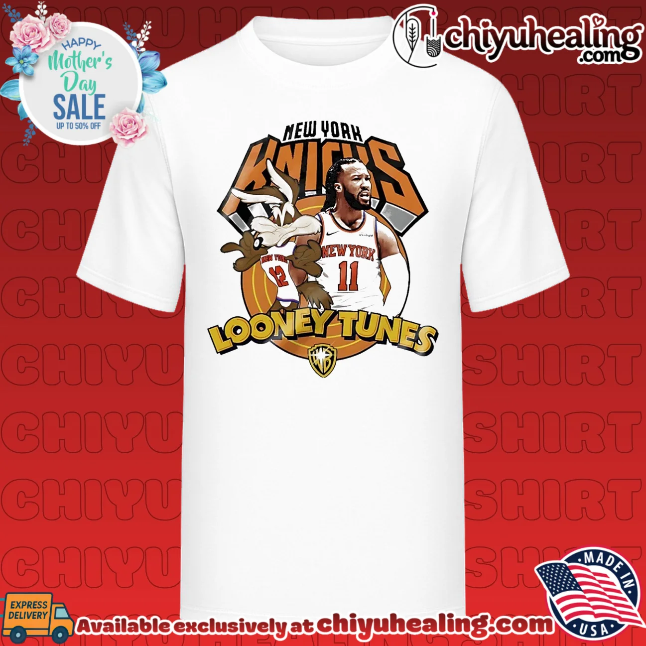 New York Knicks Jalen Brunson and Wile E Coyote