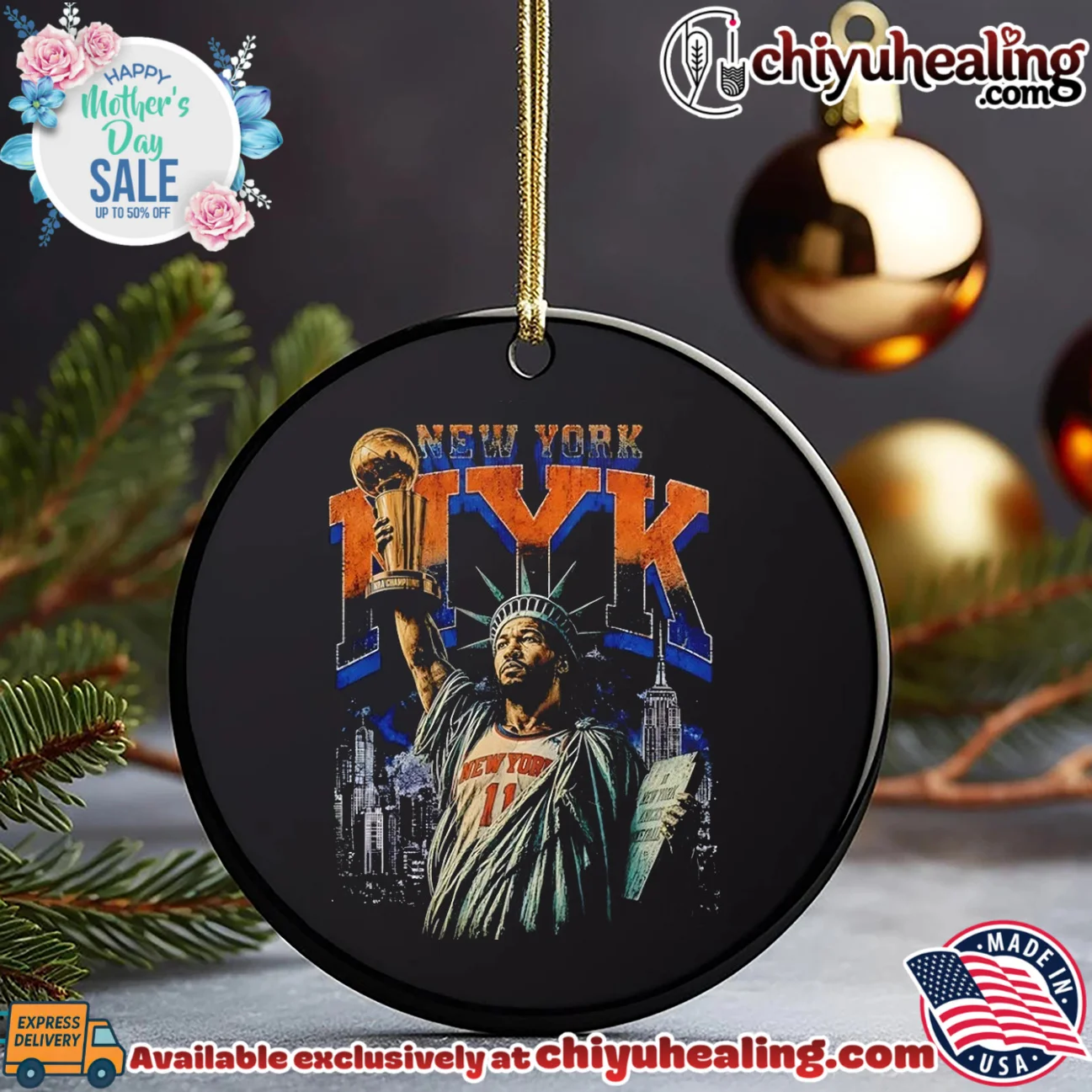 New York Knicks Jalen Brunson as Statue of Liberty holding trophy vintage masterpiece shirt & hoodie | Exclusive Fan Gear New York Knicks Jalen Brunson as Statue of Liberty holding trophy vintage