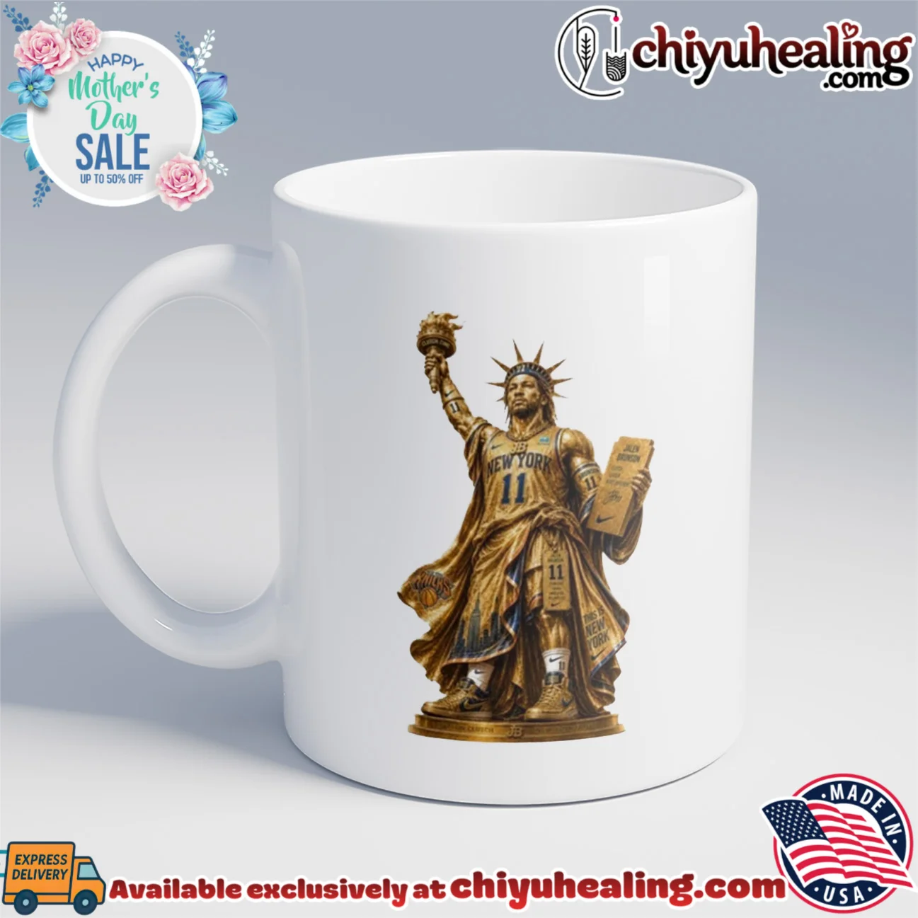 New York Knicks Jalen Brunson as Statue of Liberty illustrated epic shirt & hoodie - Perfect Fan Gift New York Knicks Jalen Brunson as Statue of Liberty illustrated