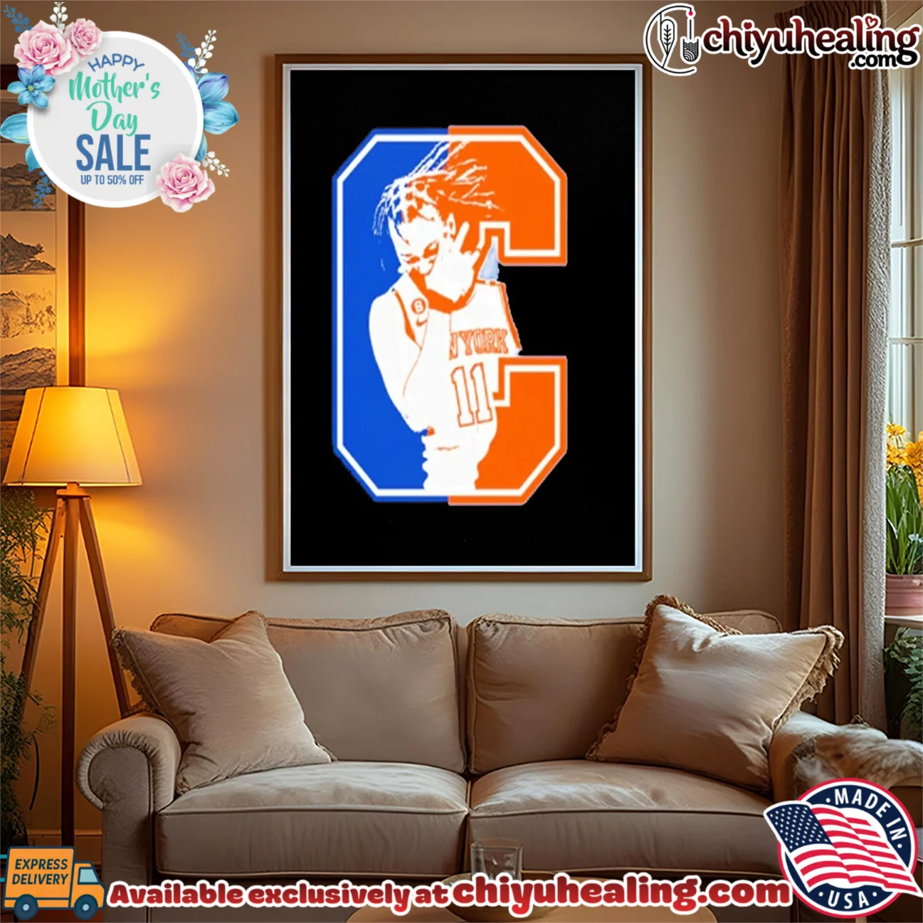New York Knicks Jalen Brunson C graphic timeless shirt & hoodie | Modern Street Style New York Knicks Jalen Brunson C graphic