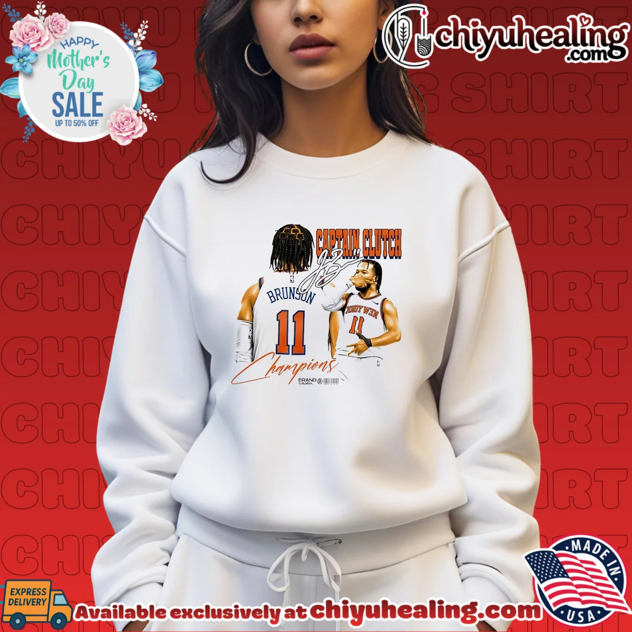 New York Knicks Jalen Brunson captain clutch signature grail shirt & hoodie - Perfect Fan Gift New York Knicks Jalen Brunson captain clutch signature