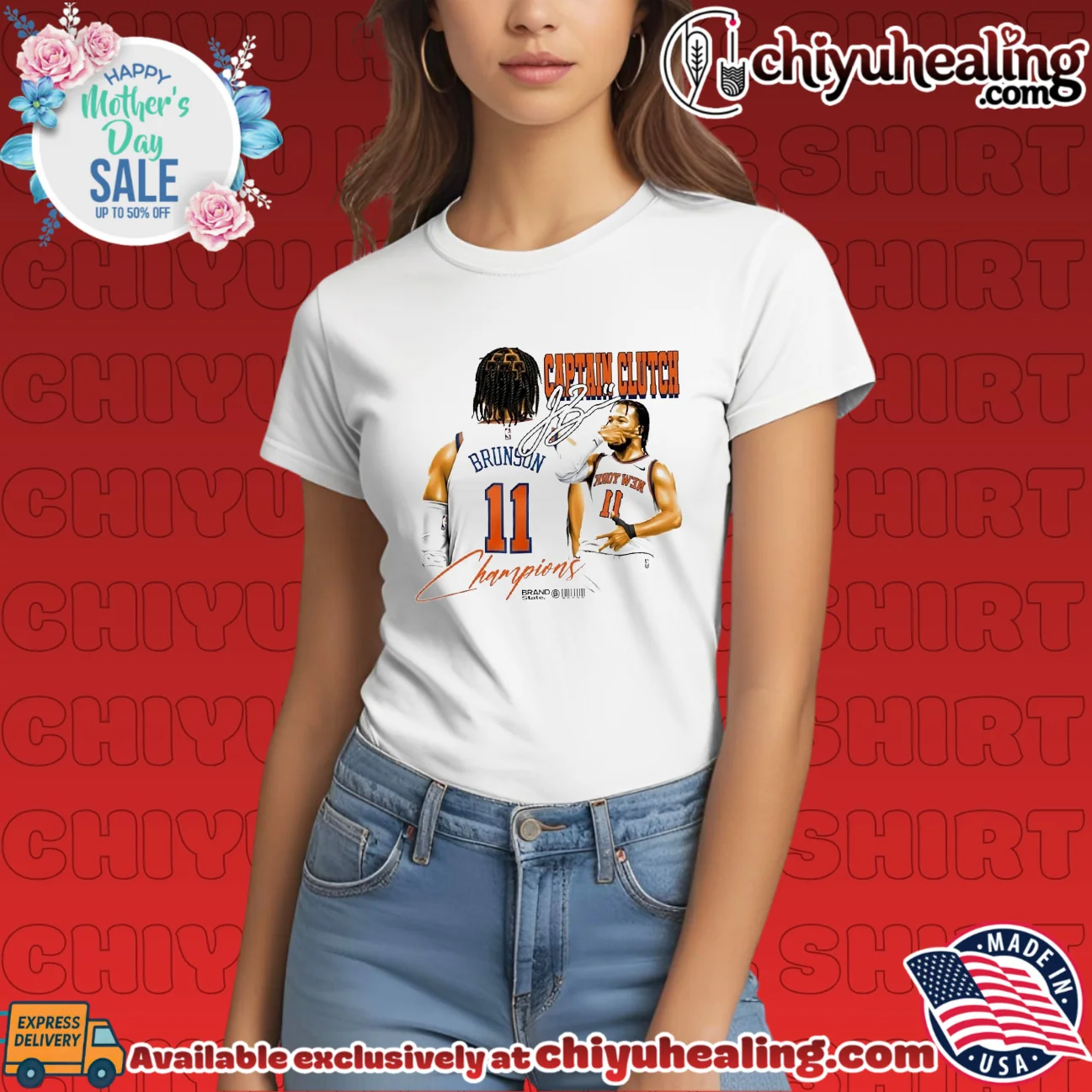 New York Knicks Jalen Brunson captain clutch signature grail shirt & hoodie - Perfect Fan Gift New York Knicks Jalen Brunson captain clutch signature