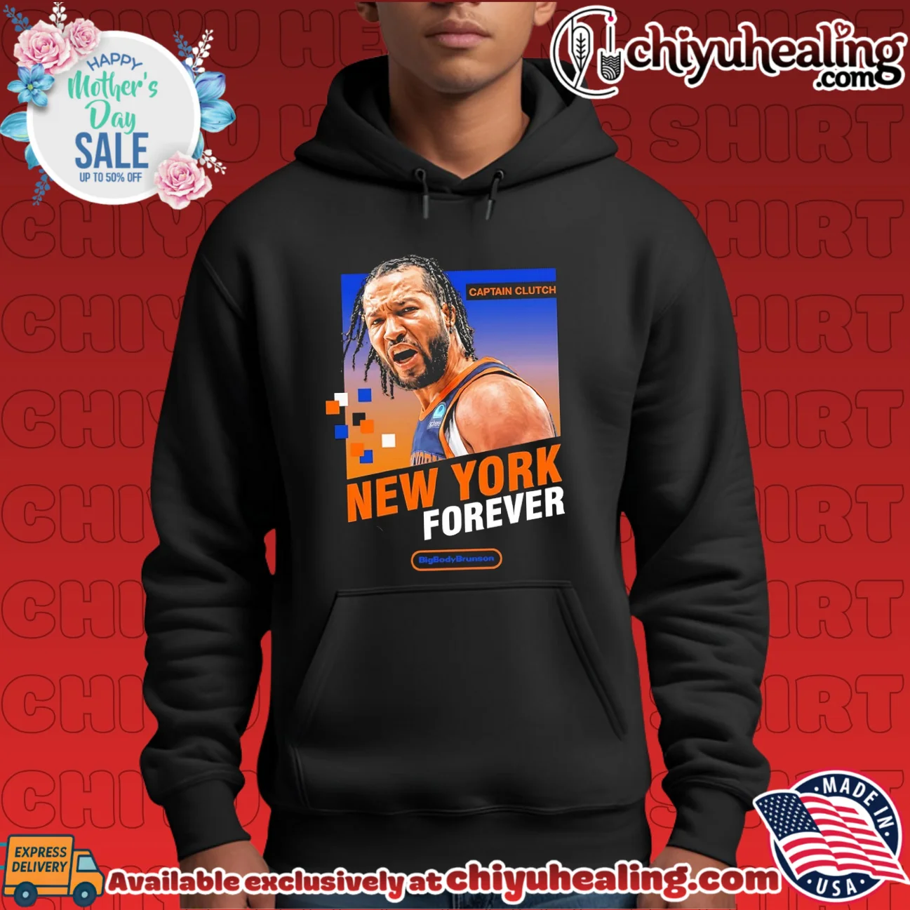 New York Knicks Jalen Brunson Caption Clutch graphic custom shirt & hoodie | Exclusive Fan Gear New York Knicks Jalen Brunson Caption Clutch graphic custom shirt & hoodie | Exclusive Fan Gear