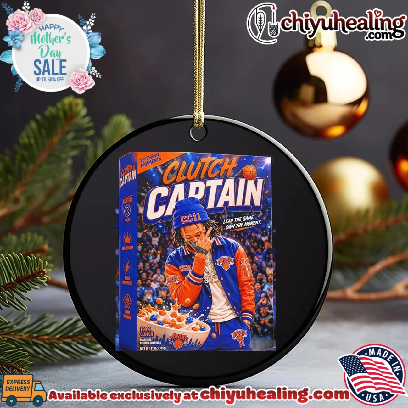 New York Knicks Jalen Brunson clutch captain lead the game own the moment cereal box shirt essential shirt & hoodie | Collector Series New York Knicks Jalen Brunson clutch captain lead the game own the moment cereal box shirt