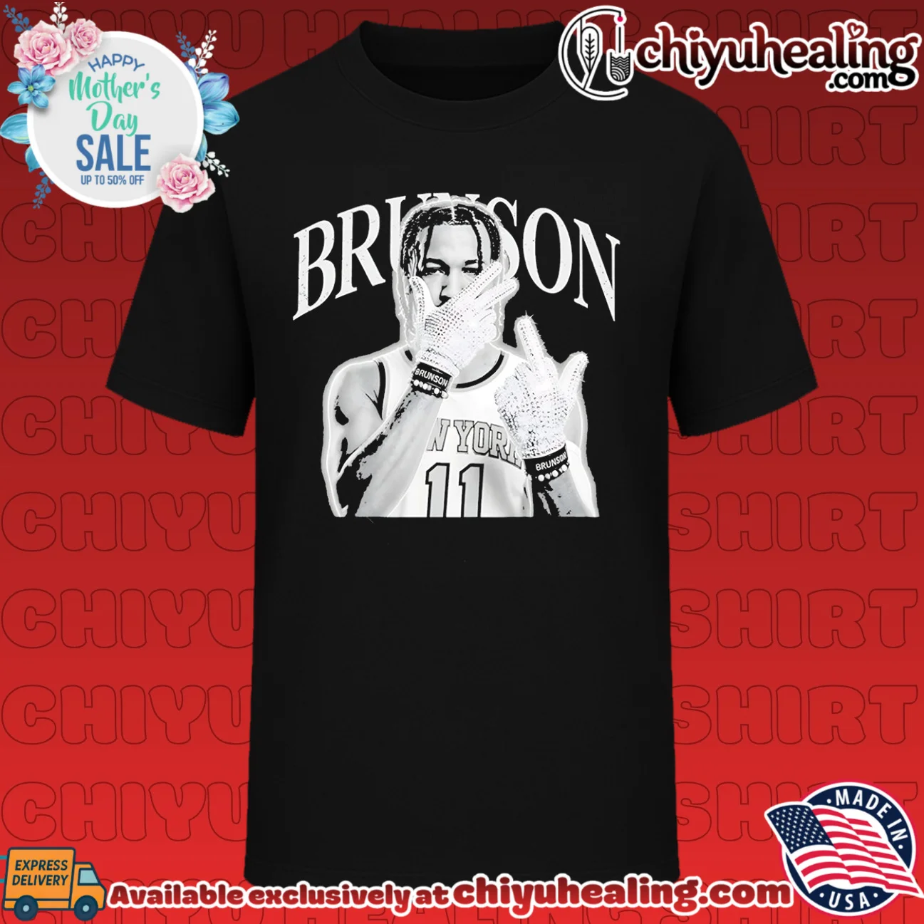 New York Knicks Jalen Brunson iceman middle finger