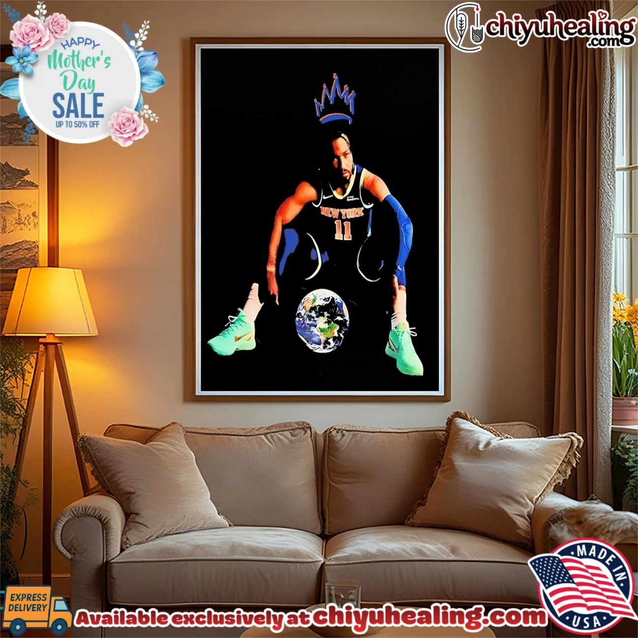 New York Knicks Jalen Brunson king of the World graphic shirt & hoodie New York Knicks Jalen Brunson king of the World graphic shirt & hoodie