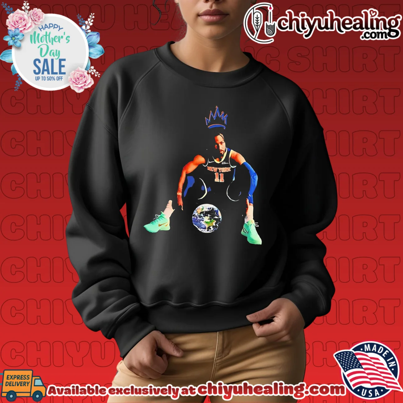 New York Knicks Jalen Brunson king of the World graphic shirt & hoodie New York Knicks Jalen Brunson king of the World graphic shirt & hoodie