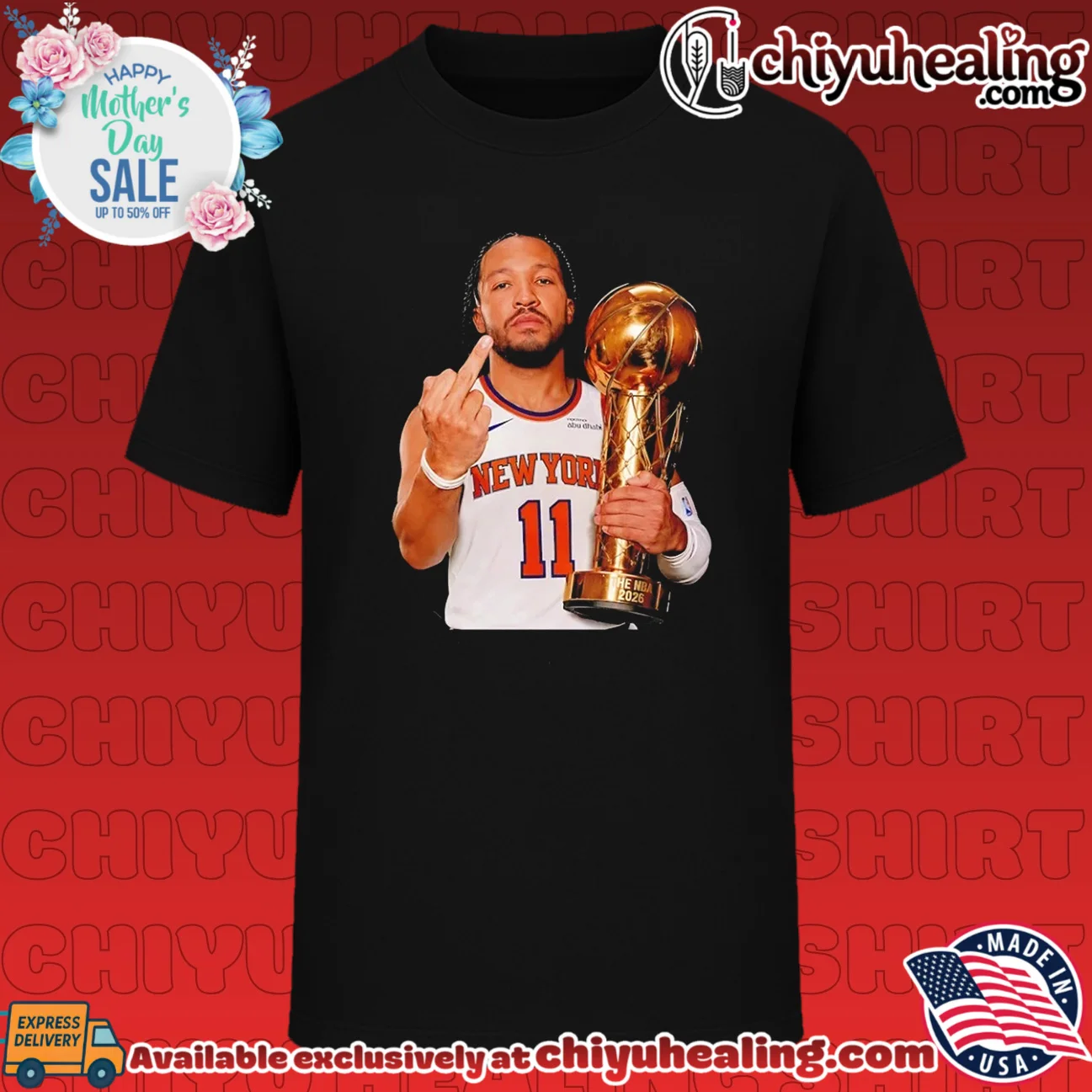 New York Knicks Jalen Brunson middle finger