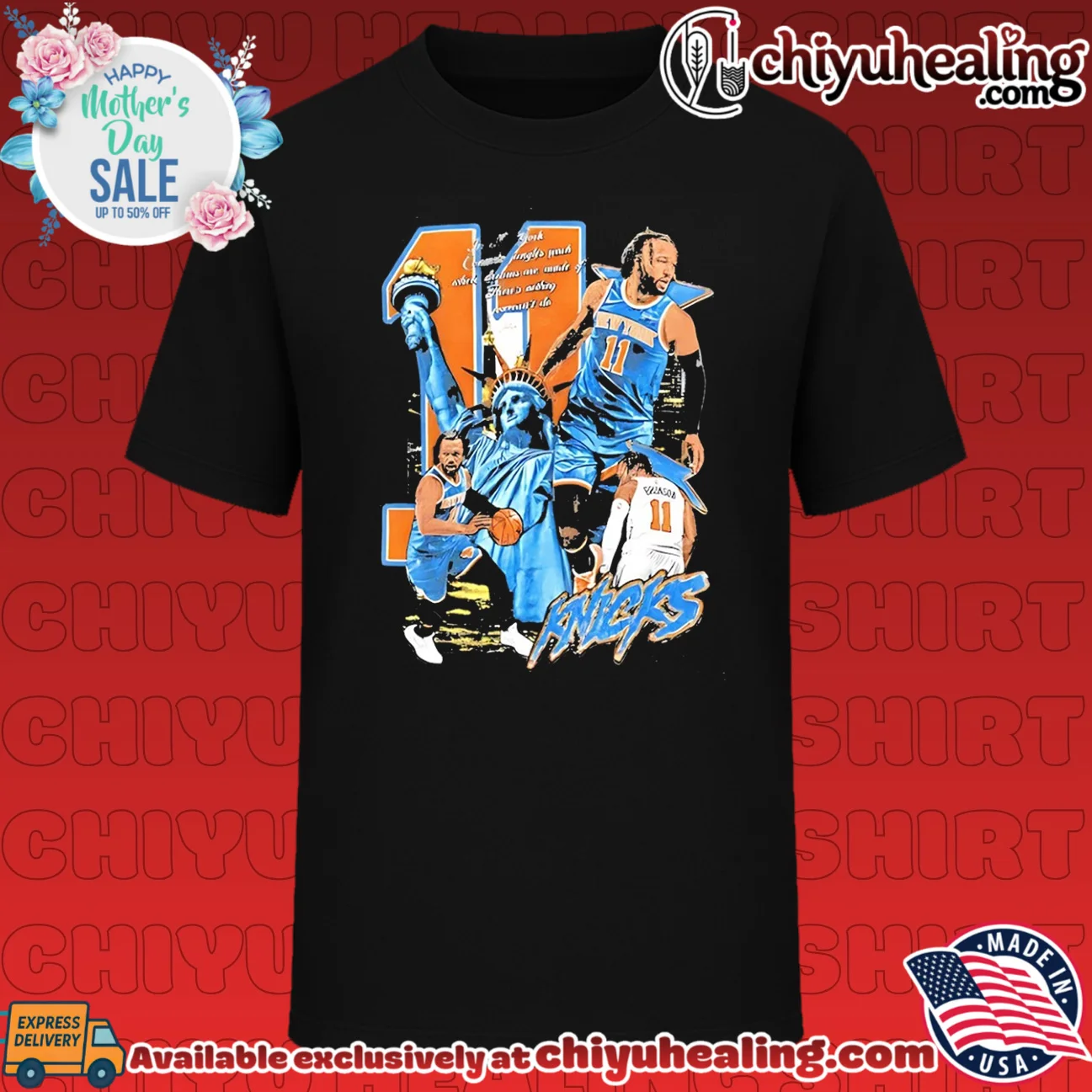New York Knicks Jalen Brunson potrait collecting vintage