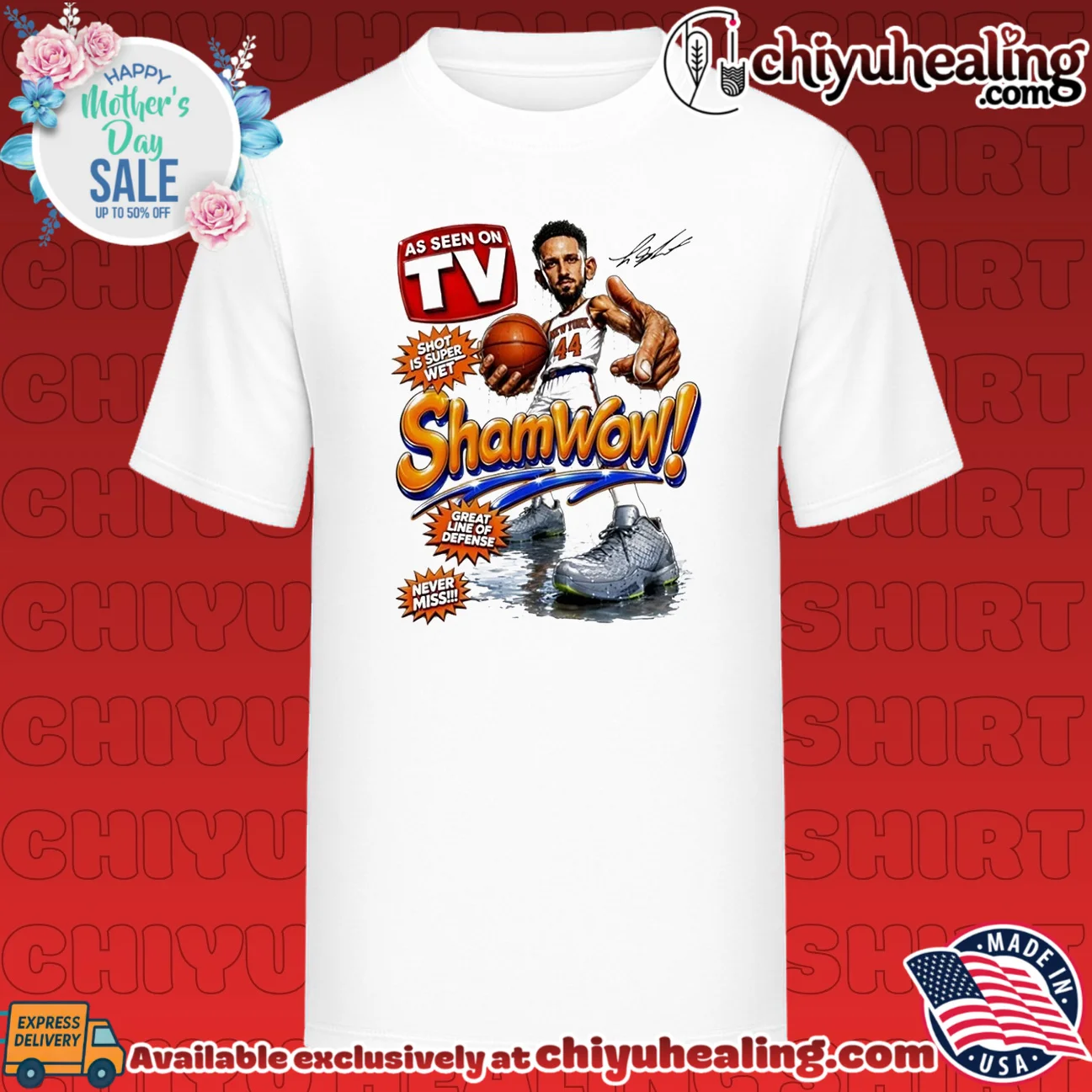 New York Knicks John Starks Dunking ShamWow illustration shirt