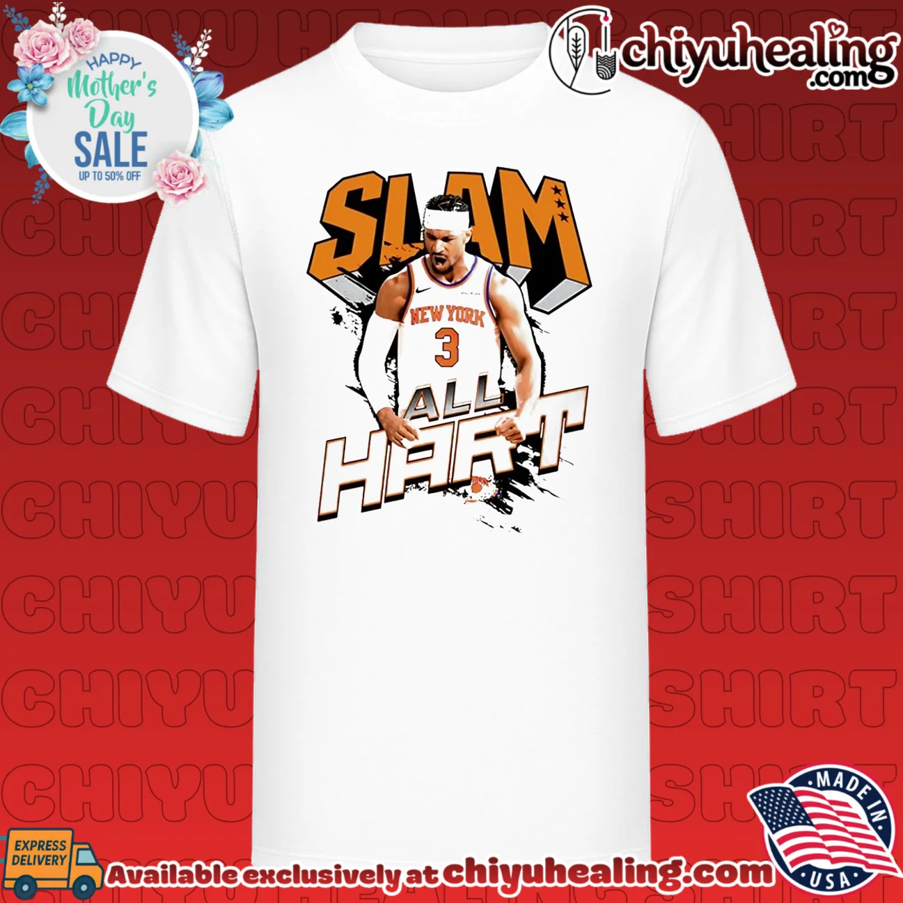 New York Knicks Josh Hart All Hart Slam graphic
