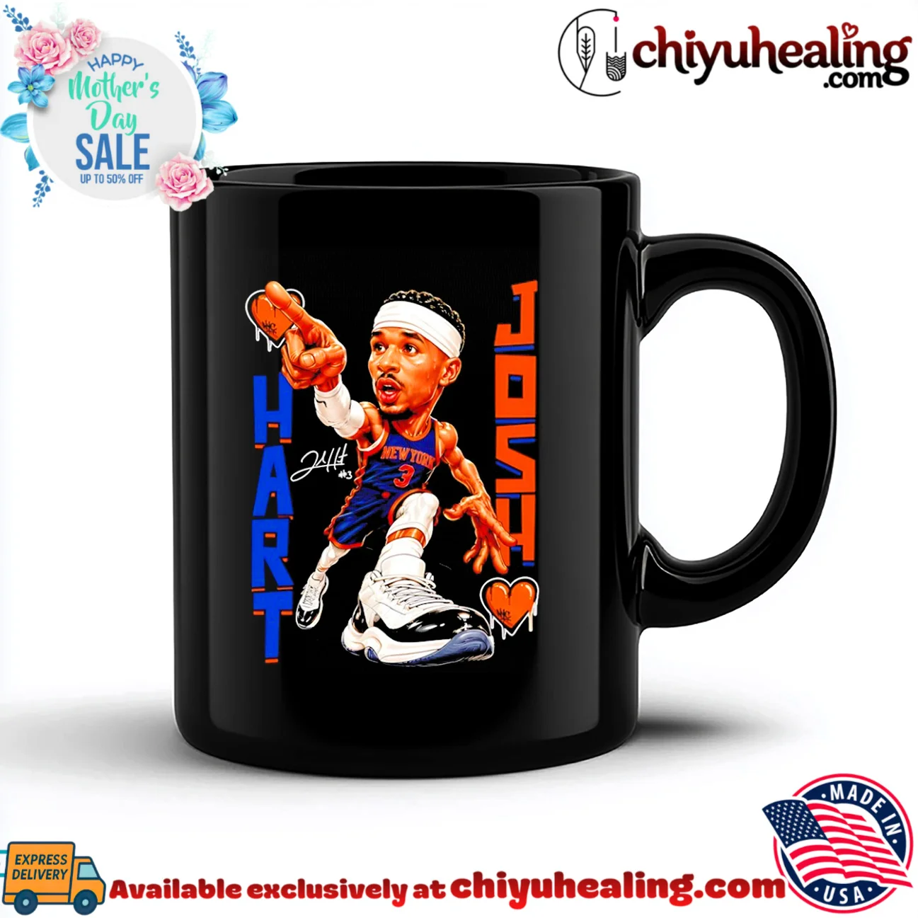 New York Knicks Josh Hart beat signature caricature shirt classic shirt & hoodie | Exclusive Fan Gear New York Knicks Josh Hart beat signature caricature shirt