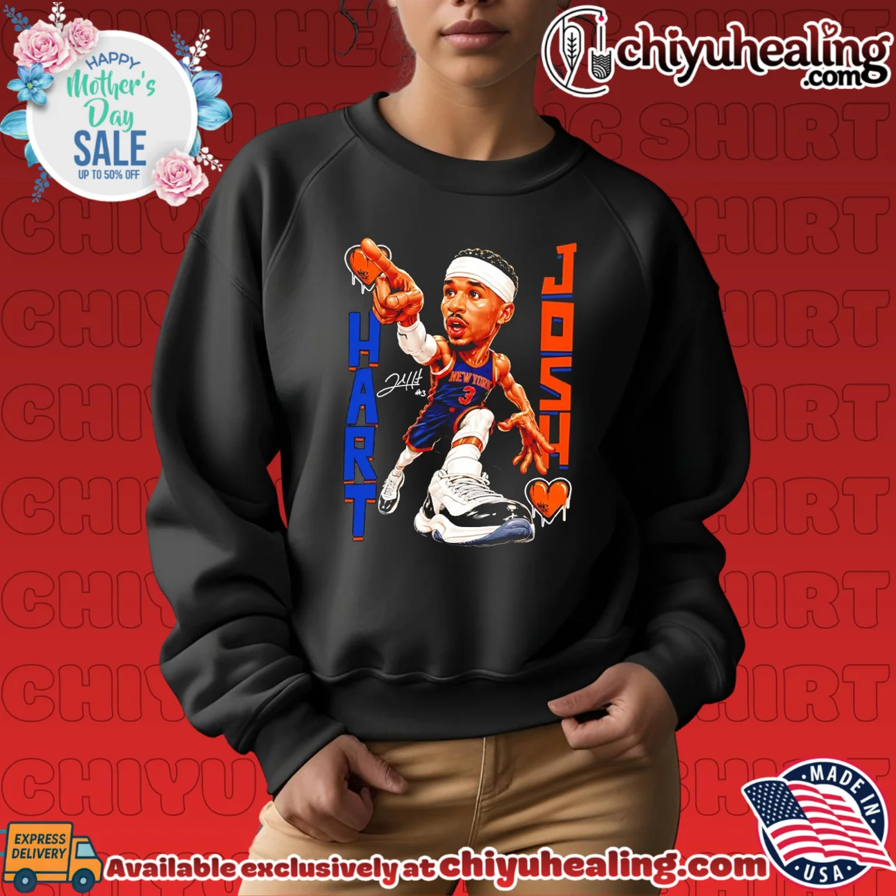 New York Knicks Josh Hart beat signature caricature shirt classic shirt & hoodie | Exclusive Fan Gear New York Knicks Josh Hart beat signature caricature shirt